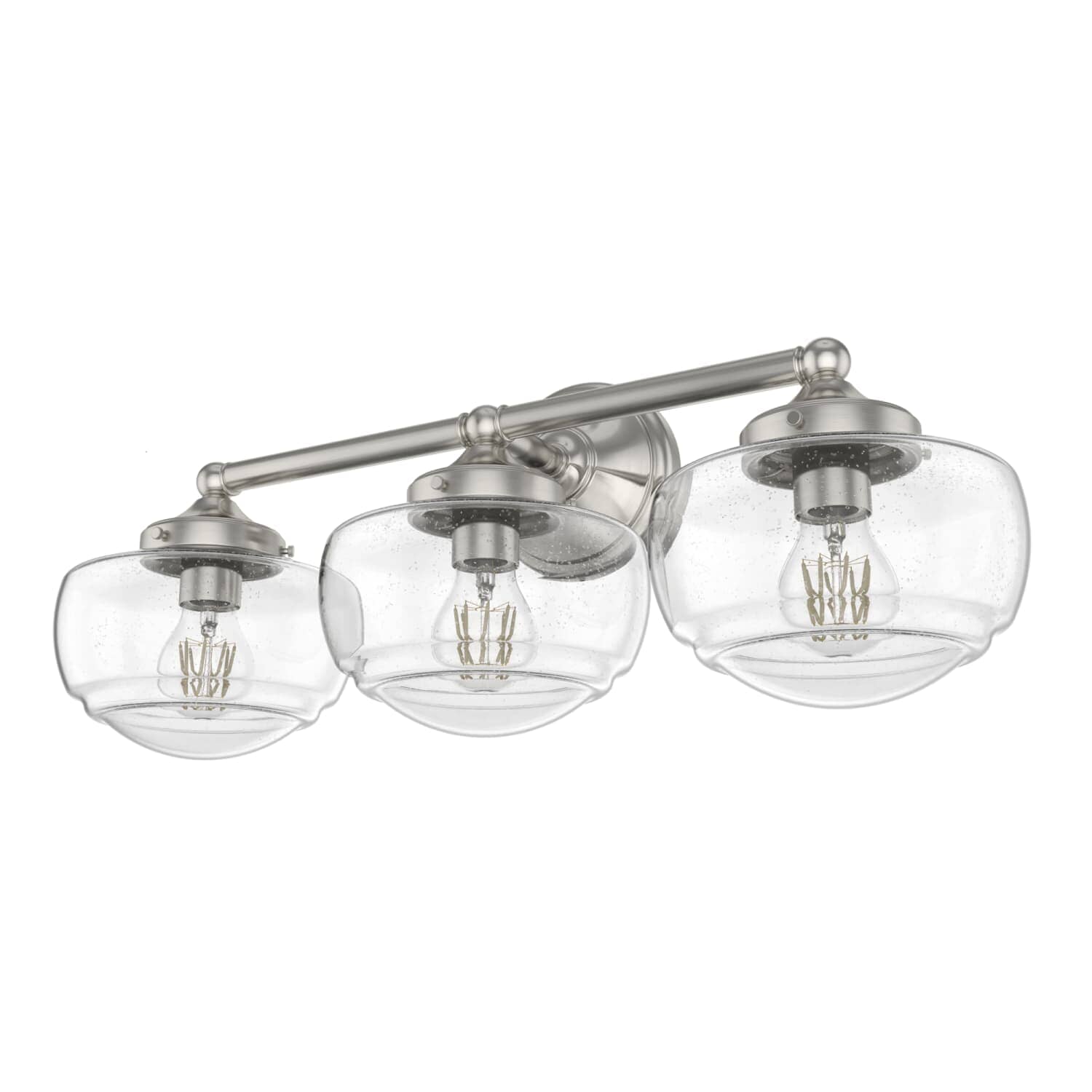 Saddle Creek Clear Seeded Glass 3 Light Vanity - Image 5