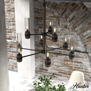 River Mill 9 Light 2-tier Chandelier