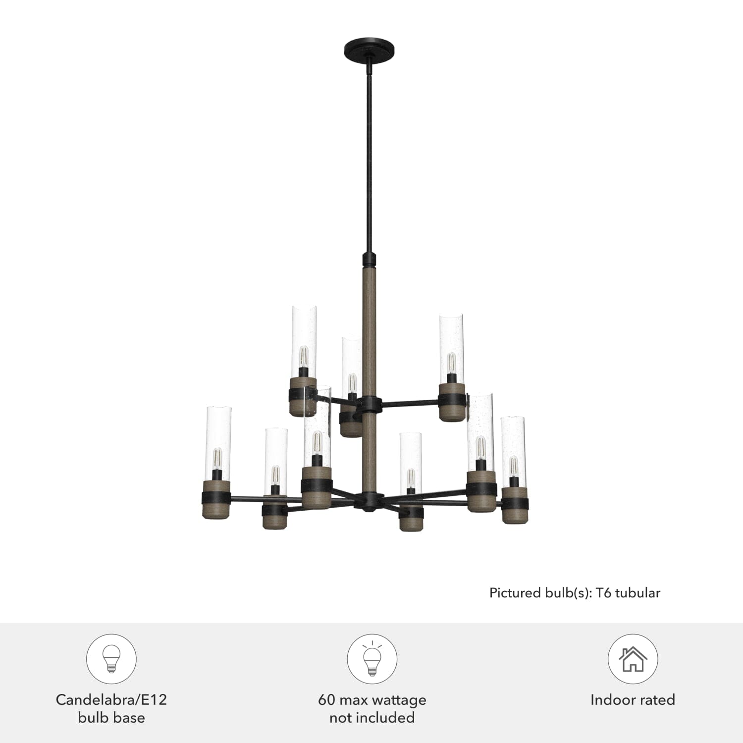 River Mill 9 Light 2-tier Chandelier - Image 5