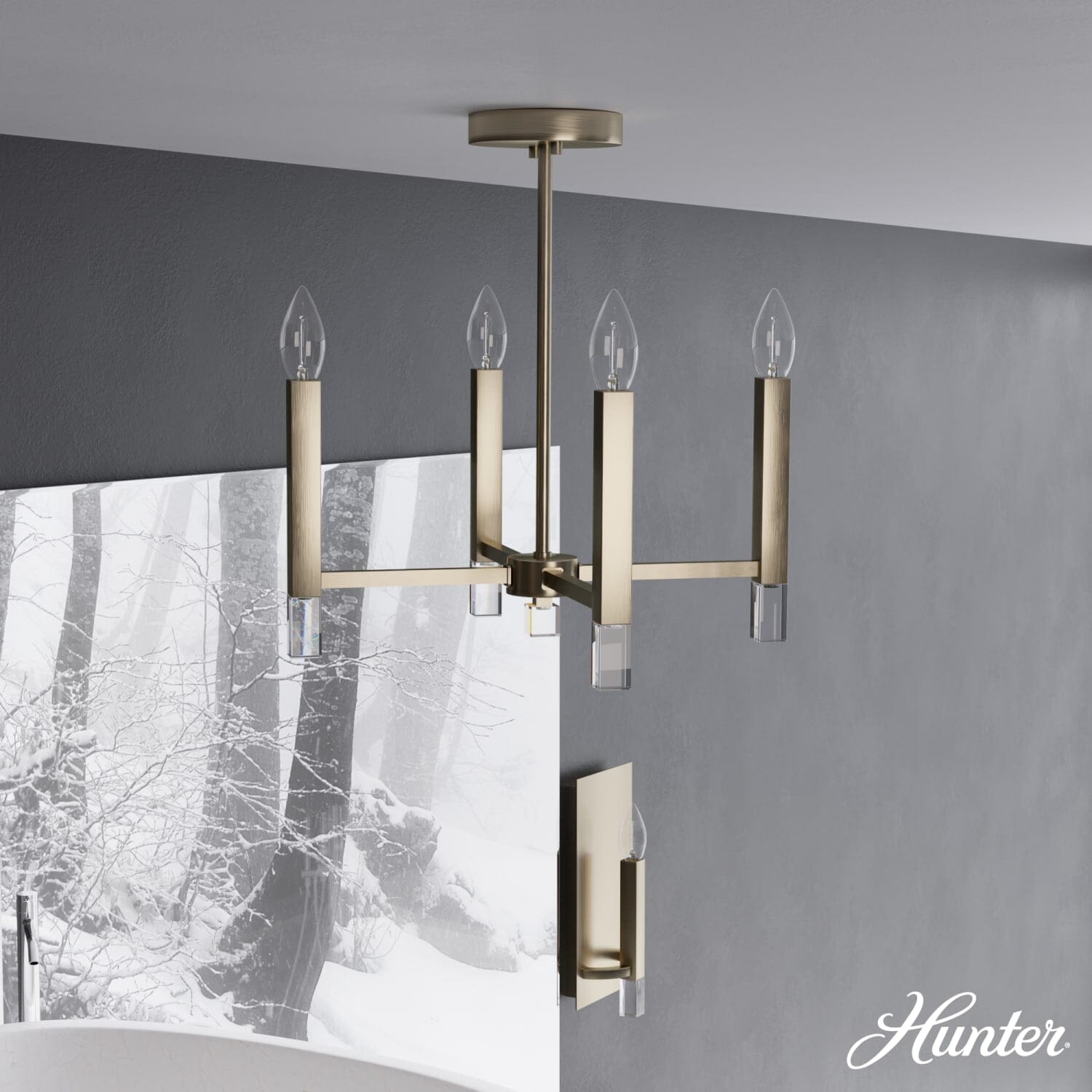Sunjai 4 Light Pendant