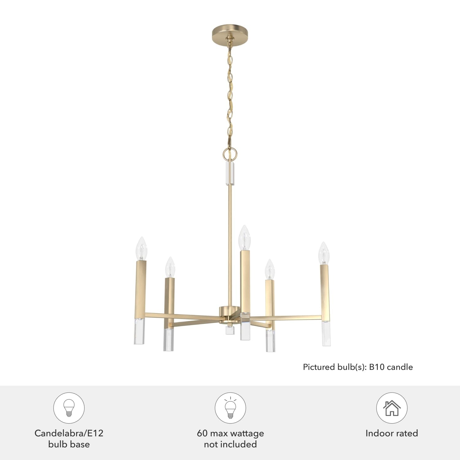 Sunjai 5 Light Chandelier - Image 3