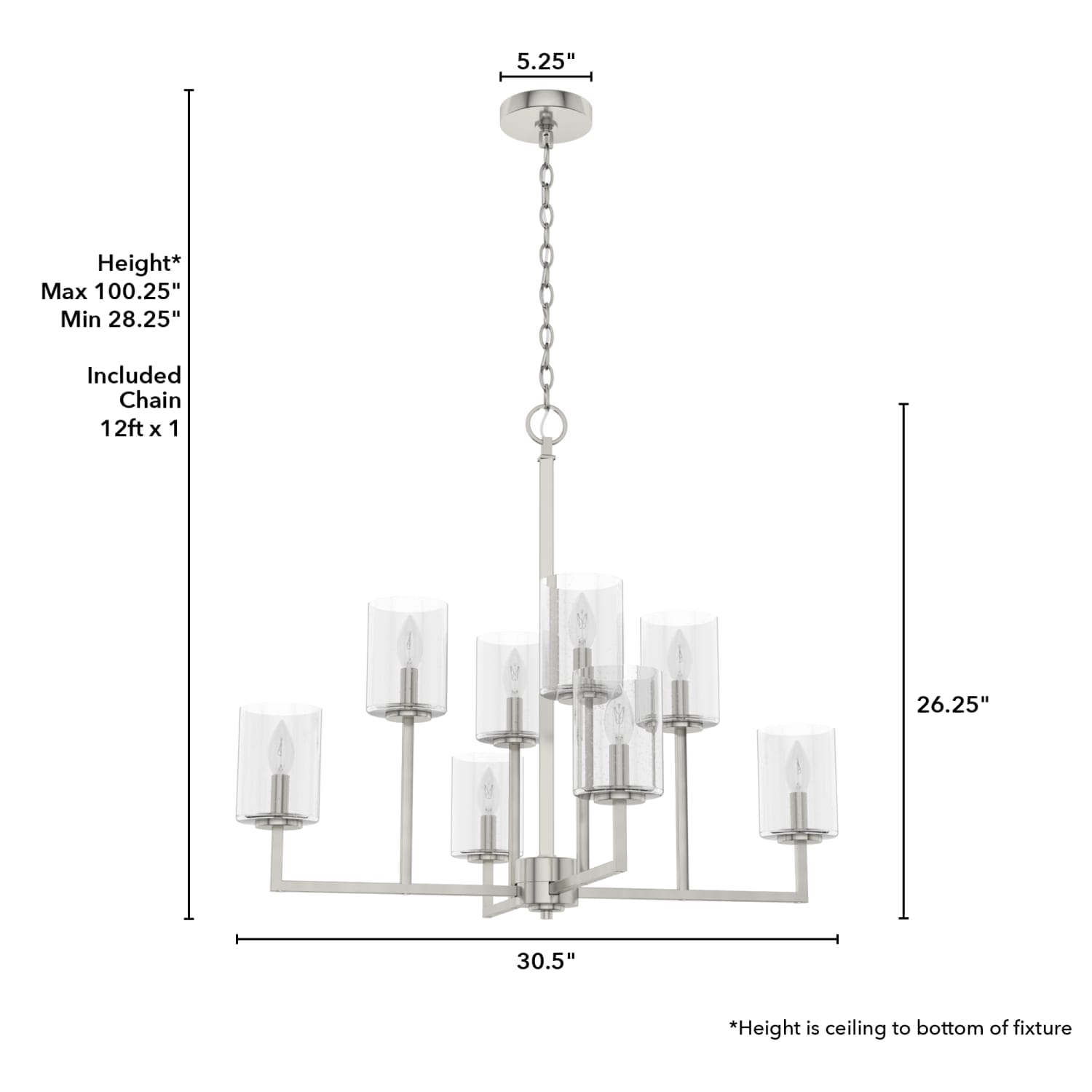 Kerrison Chandelier 8 Light - Image 4