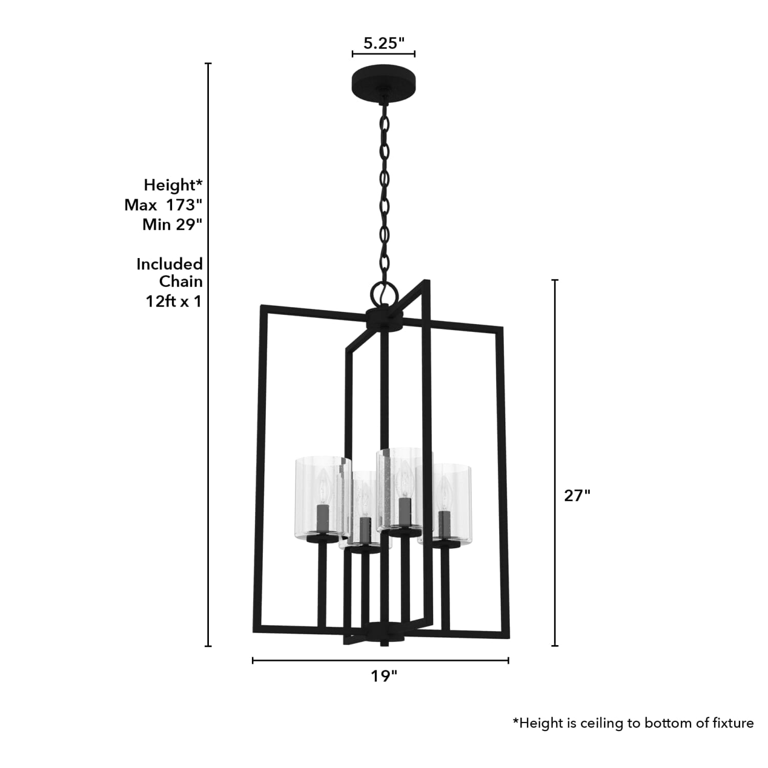 Kerrison 4 Light Small Foyer Pendant - Image 4