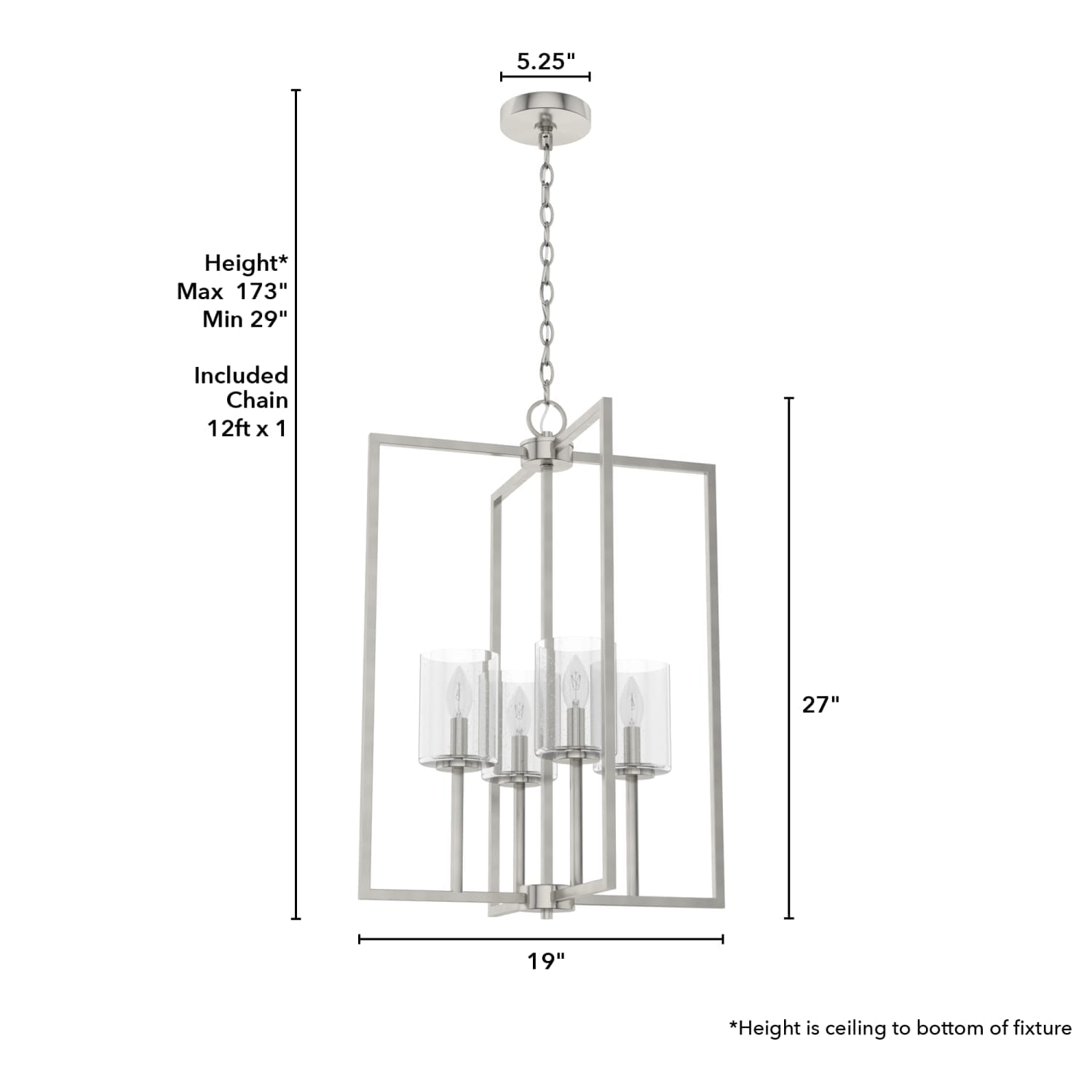 Kerrison Small Foyer Pendant 4 Light - Image 4