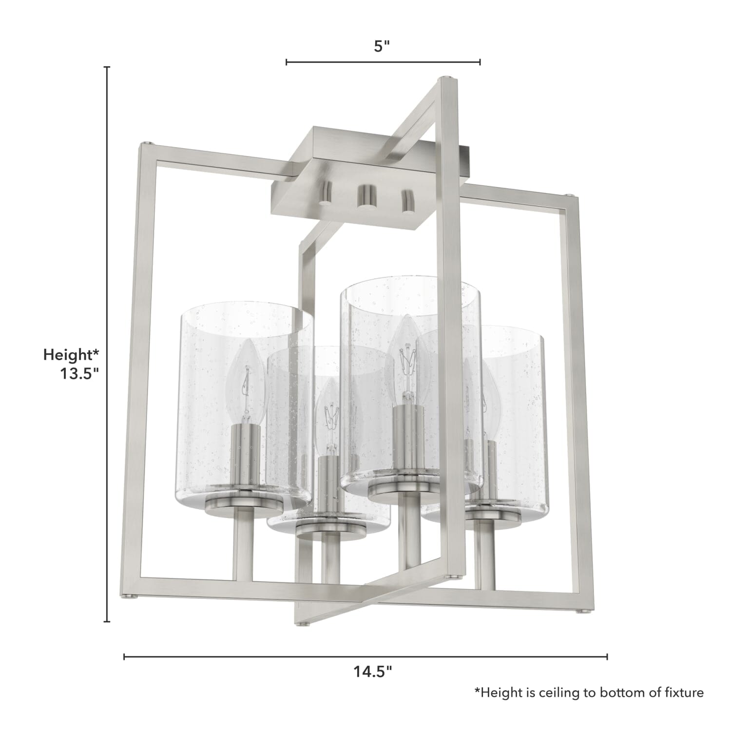 Kerrison 4 Light Semi-Flush Mount - Image 6