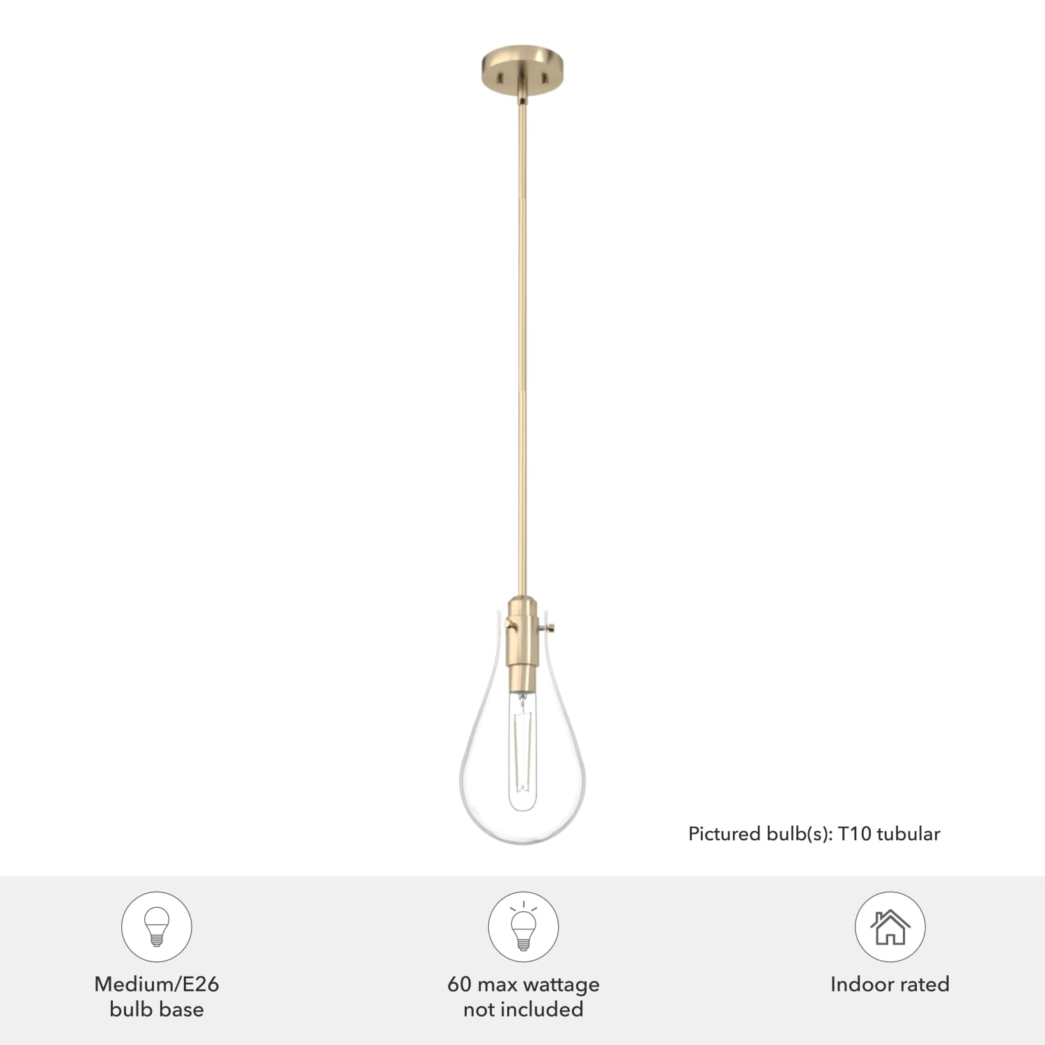 Lundin 1 Light Pendant 7 inch - Image 3