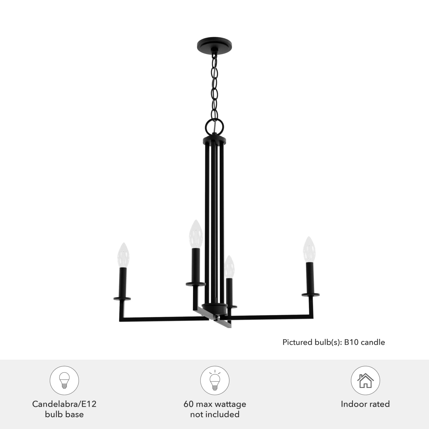 Bearden 4 Light Chandelier - Image 6