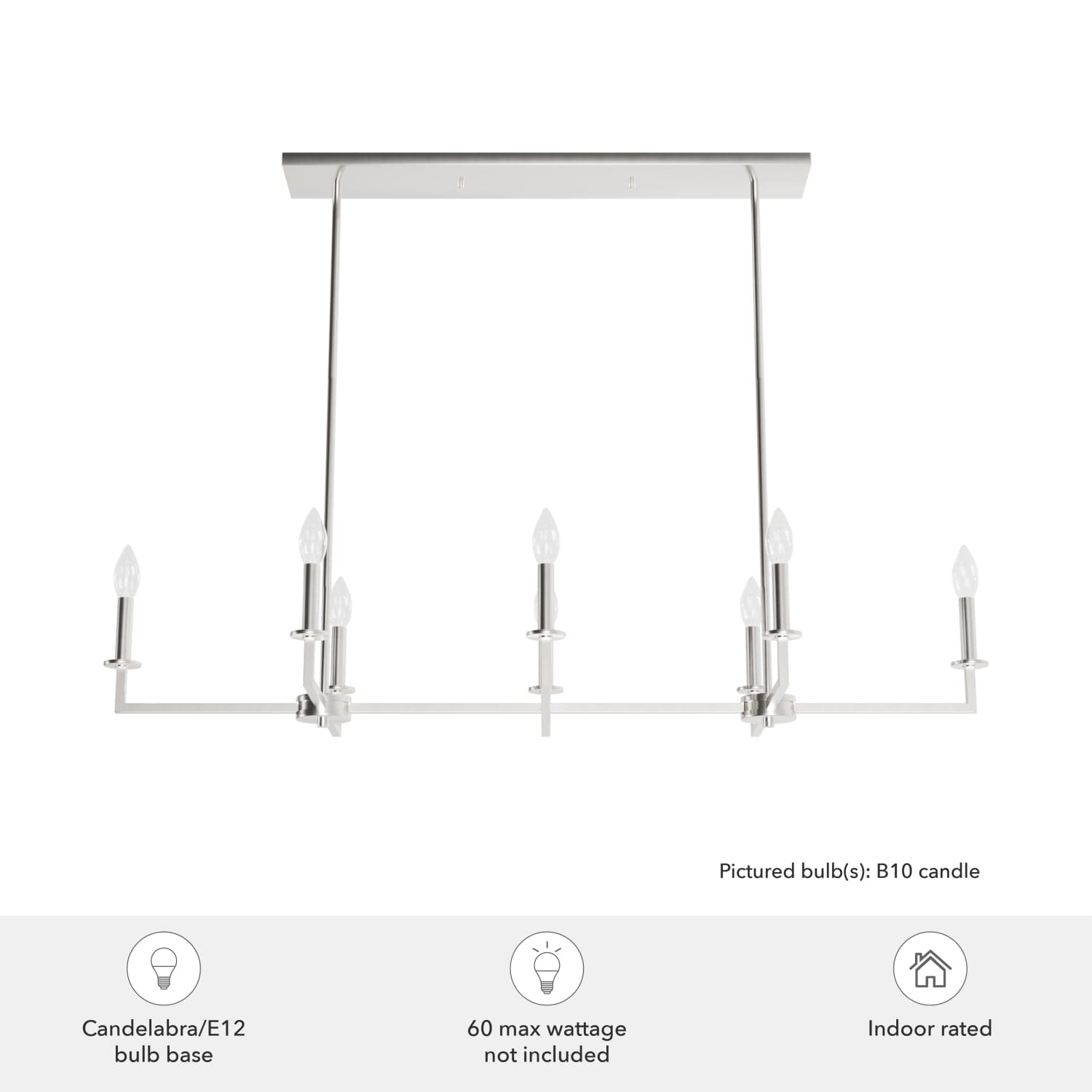 Bearden 8 Light Linear Chandelier - Image 3