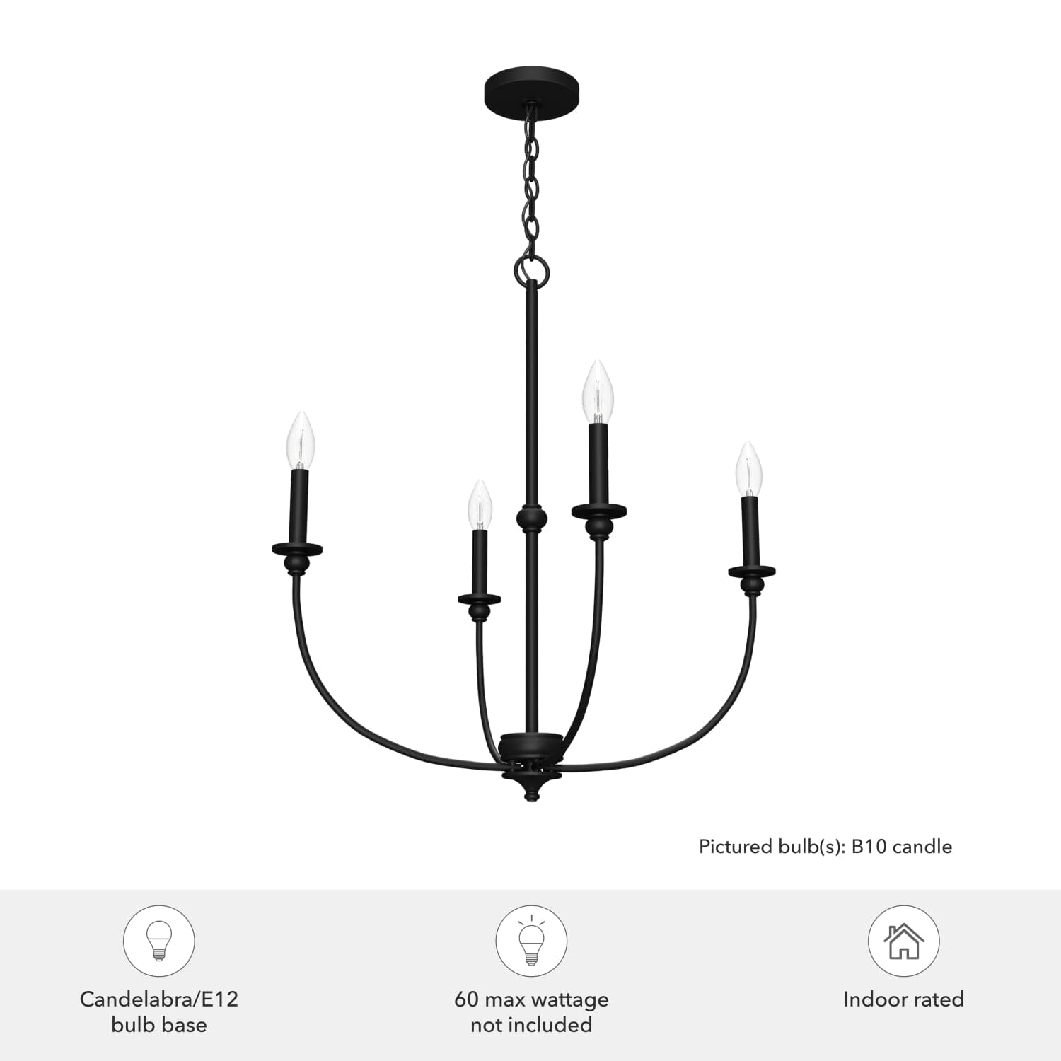 Southcrest 4 Light Chandelier 26 inch - Image 3