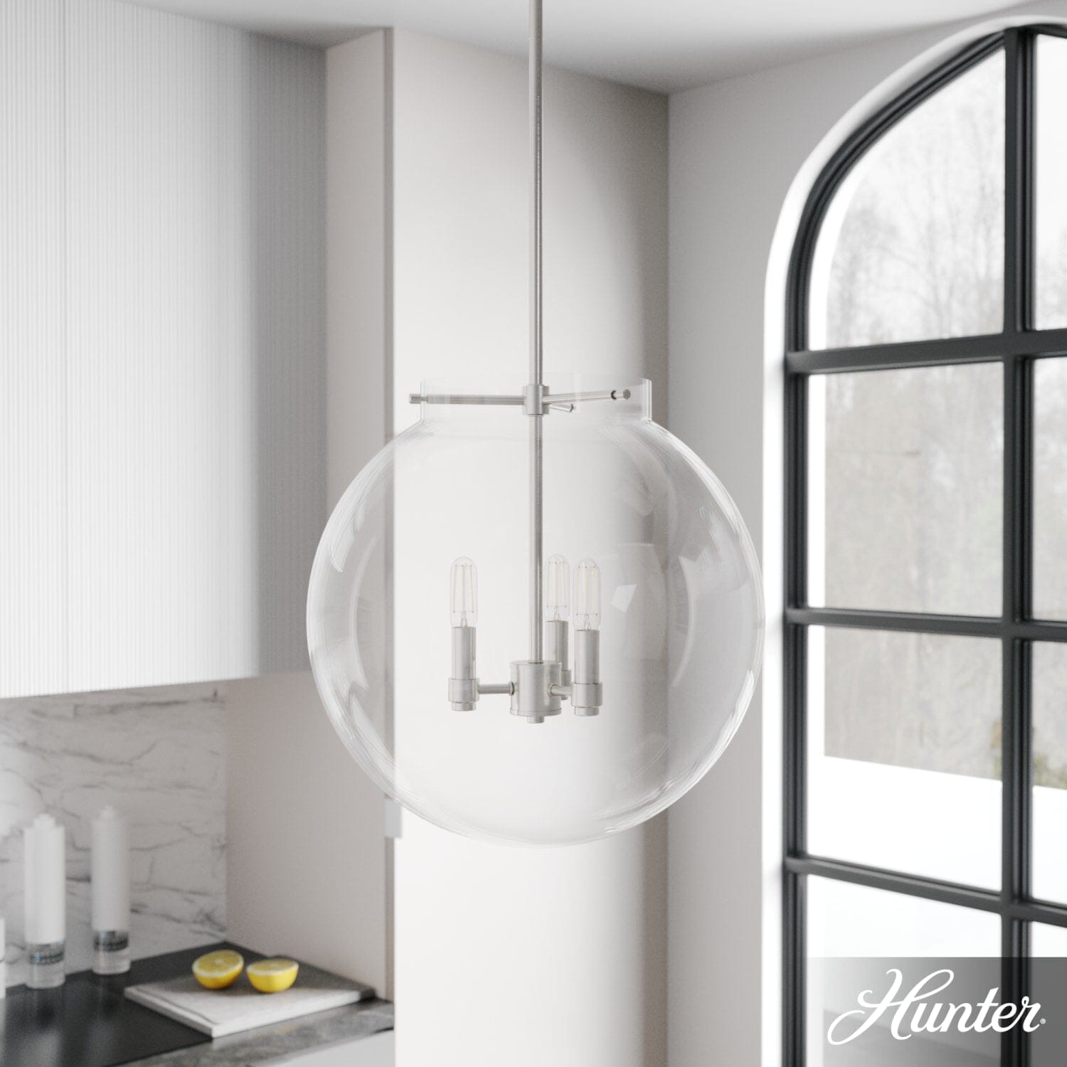 Sacha Globe Pendant 3 Light