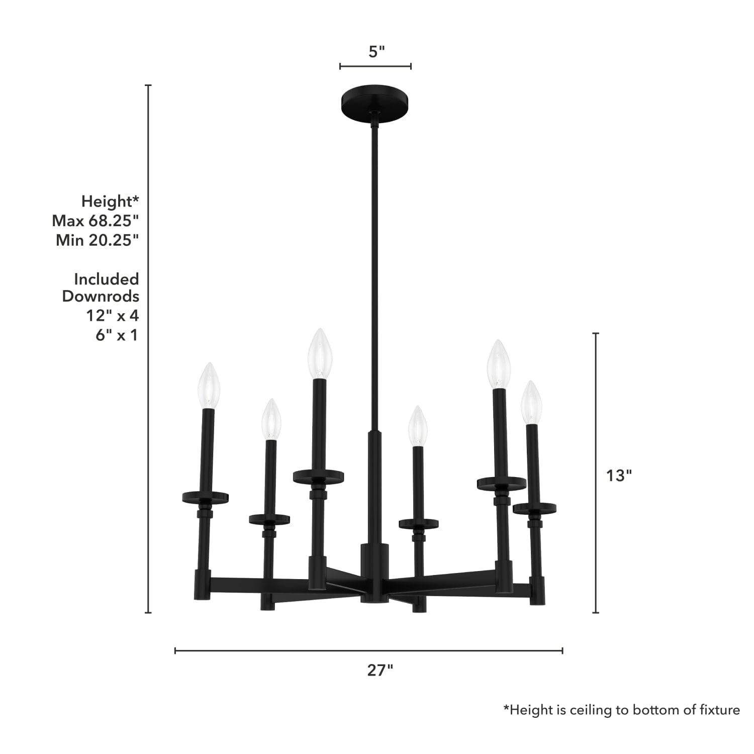 Briargrove Single Tier Chandelier - Image 4