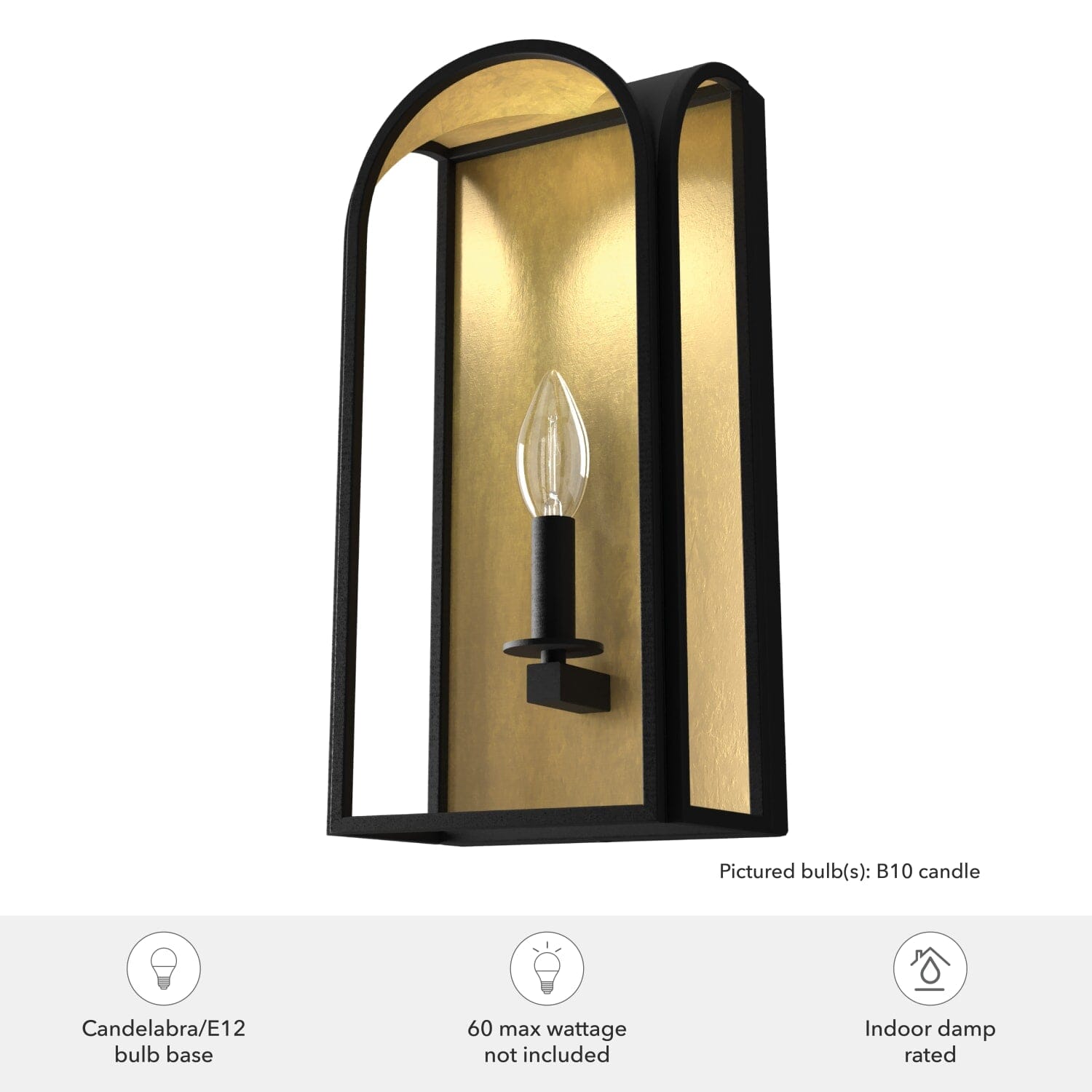 Dukestown 1 Light Wall Sconce - Image 3