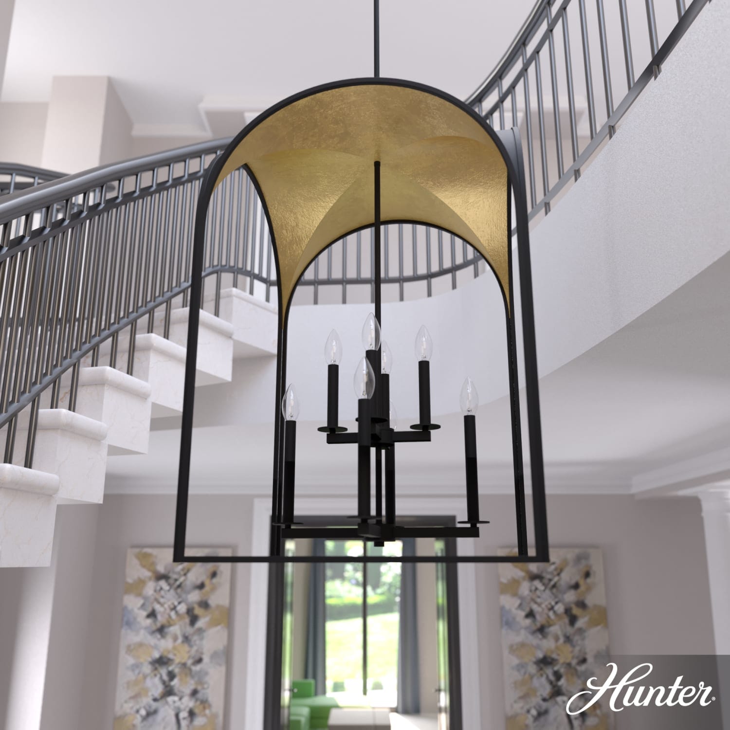 Dukestown 8 Light Pendant 22 inch