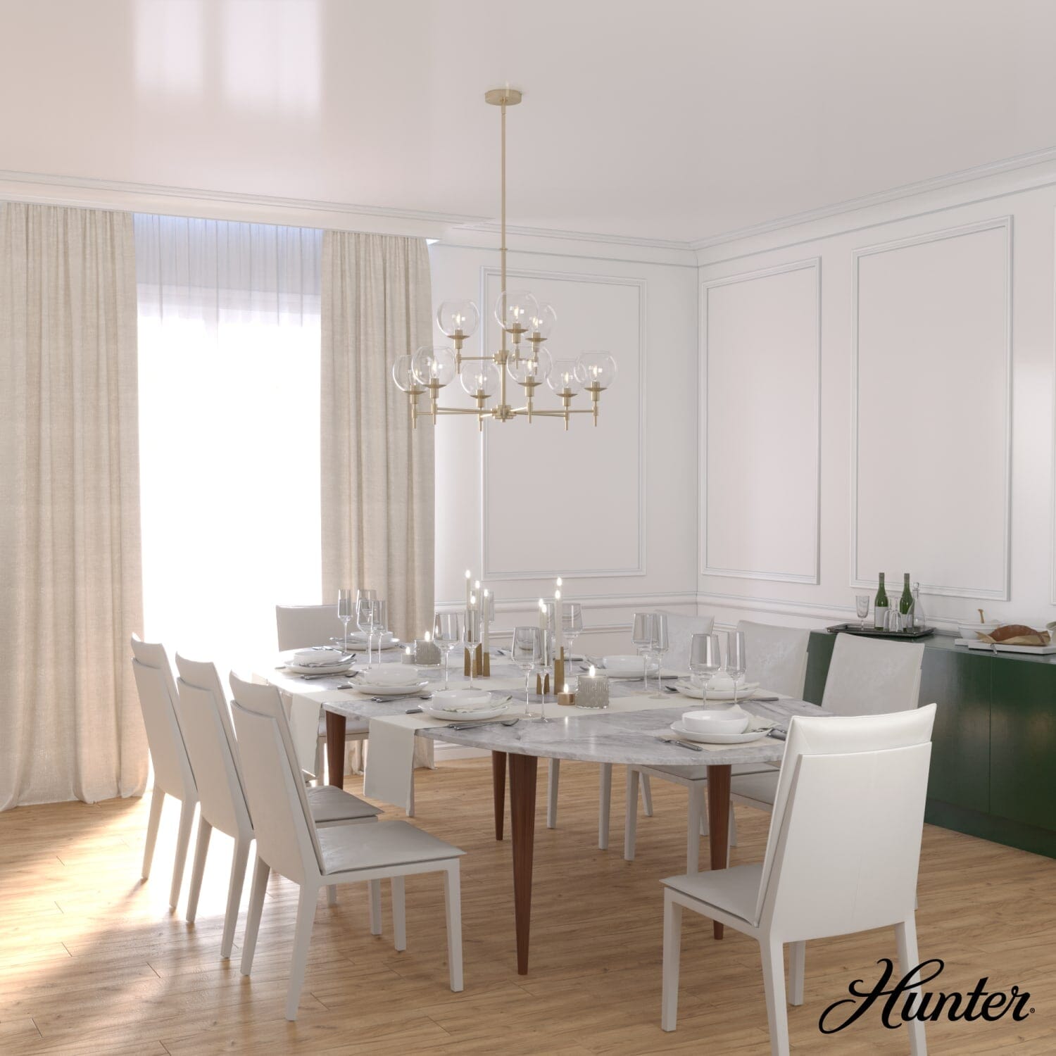 Xidane 9 Light 2 Tier Chandelier - Image 4