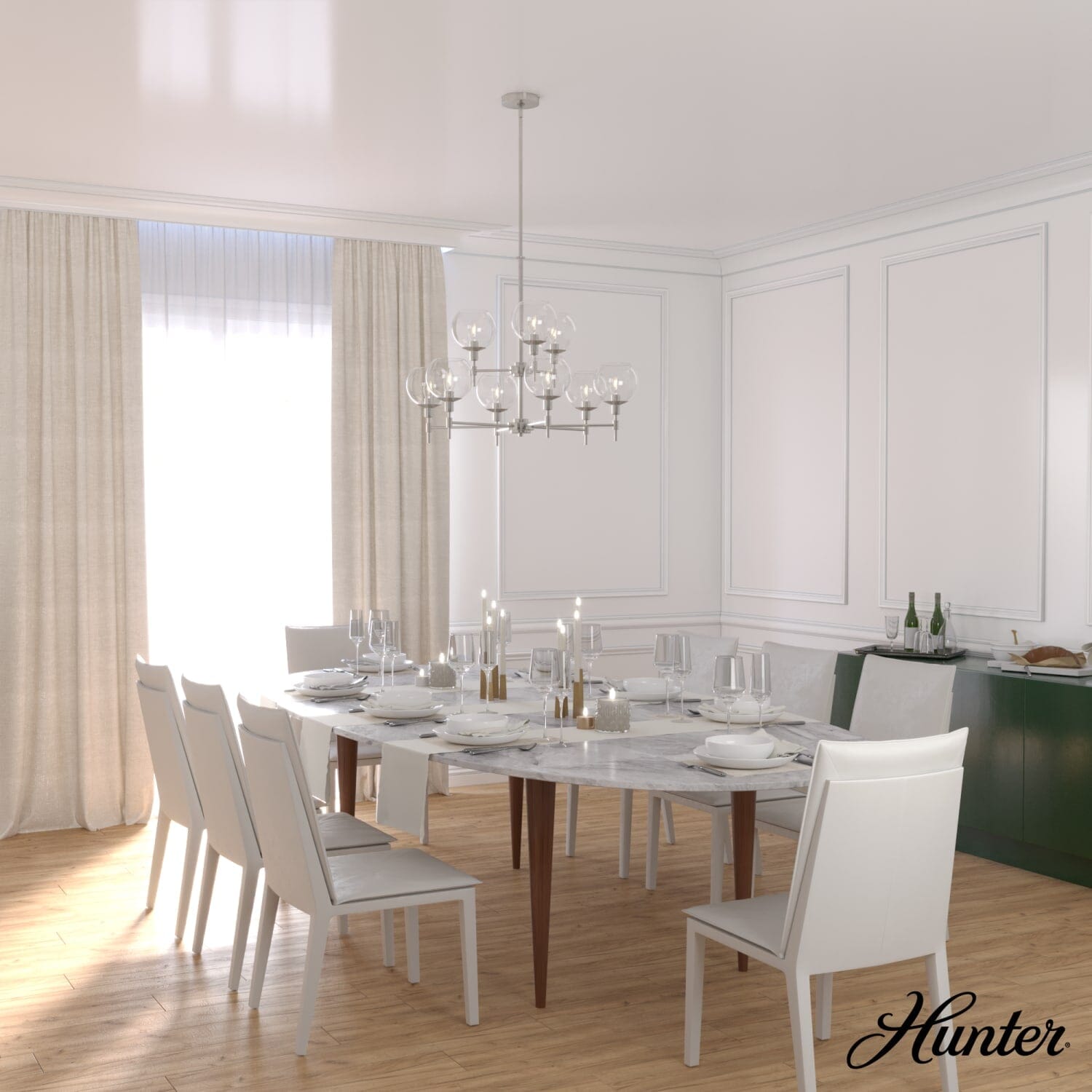 Xidane 9 Light 2 Tier Chandelier - Image 3