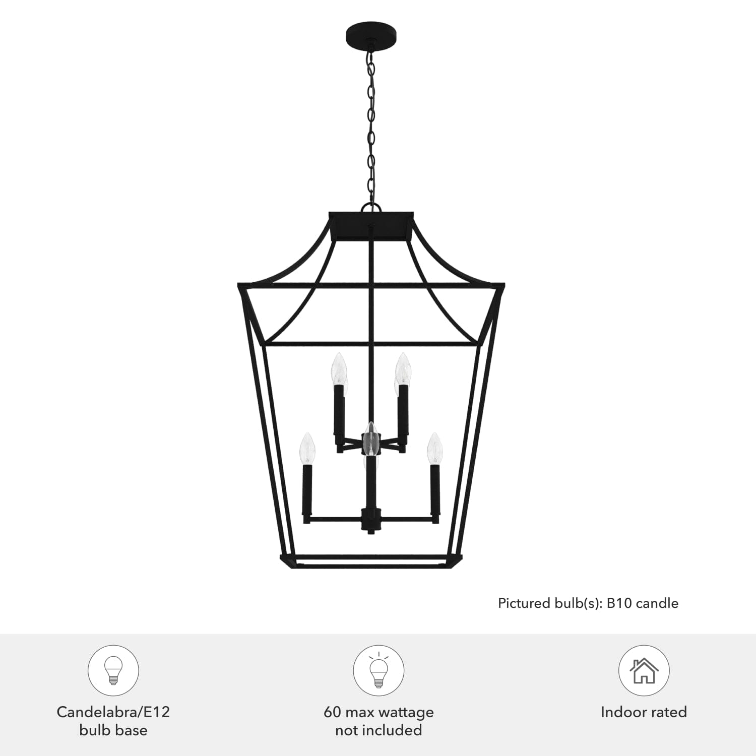 Laurel Ridge 8 Light Lantern Pendant 23 inch - Image 6