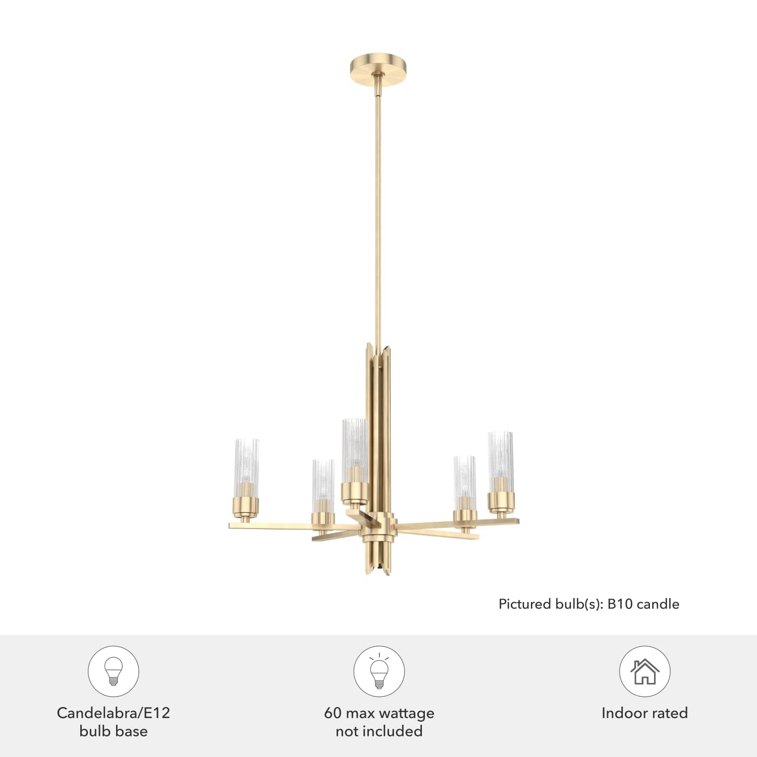 Gatz 5 Light Chandelier - Image 5