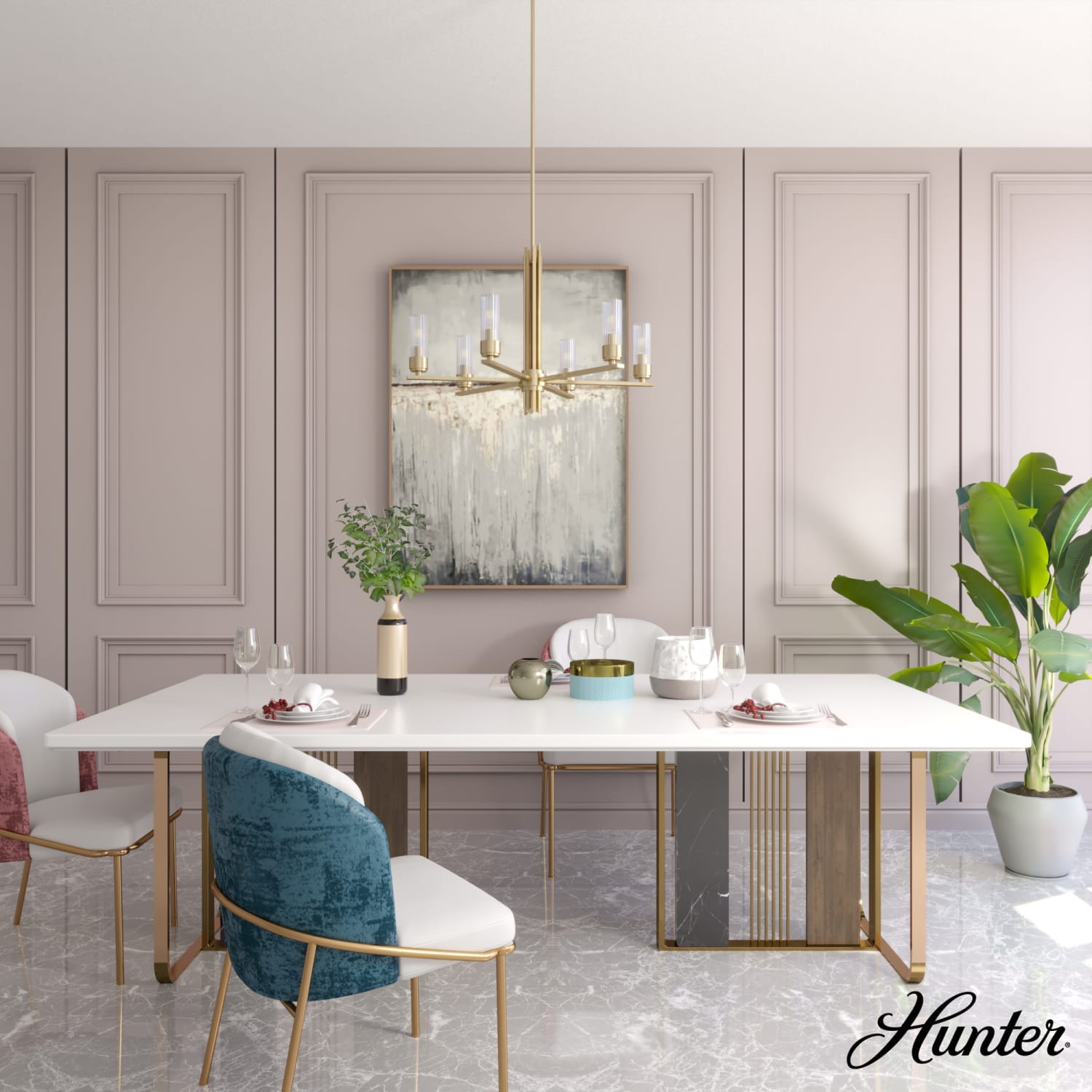 Gatz 6 Light Chandelier Alturas Gold - Image 2