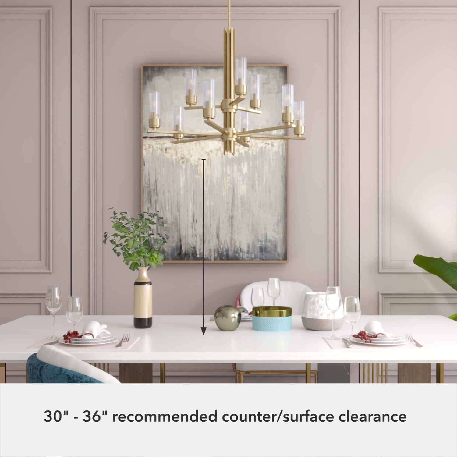Gatz 9 Light 2-tier Chandelier - Image 5