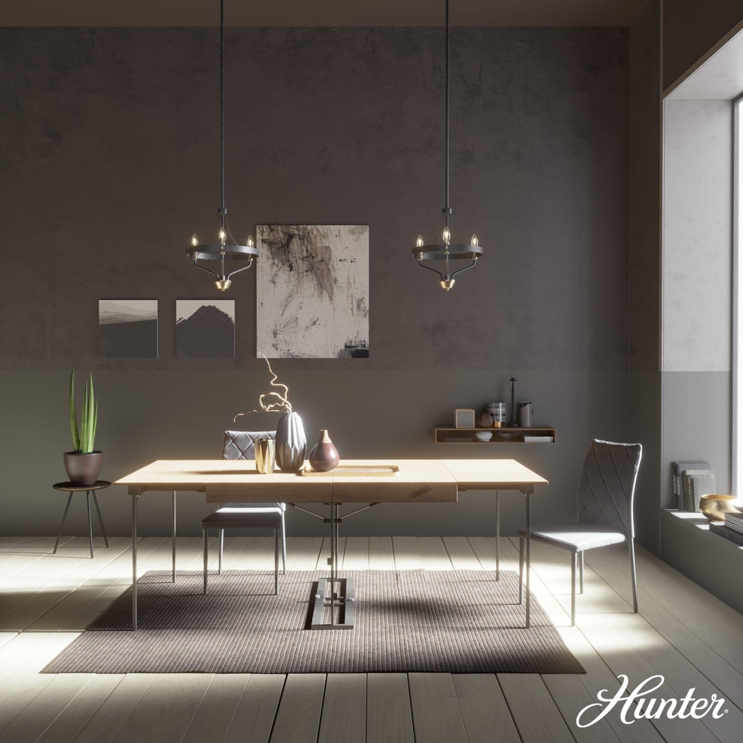 Merlin 3 Light Mini Chandelier - Image 3