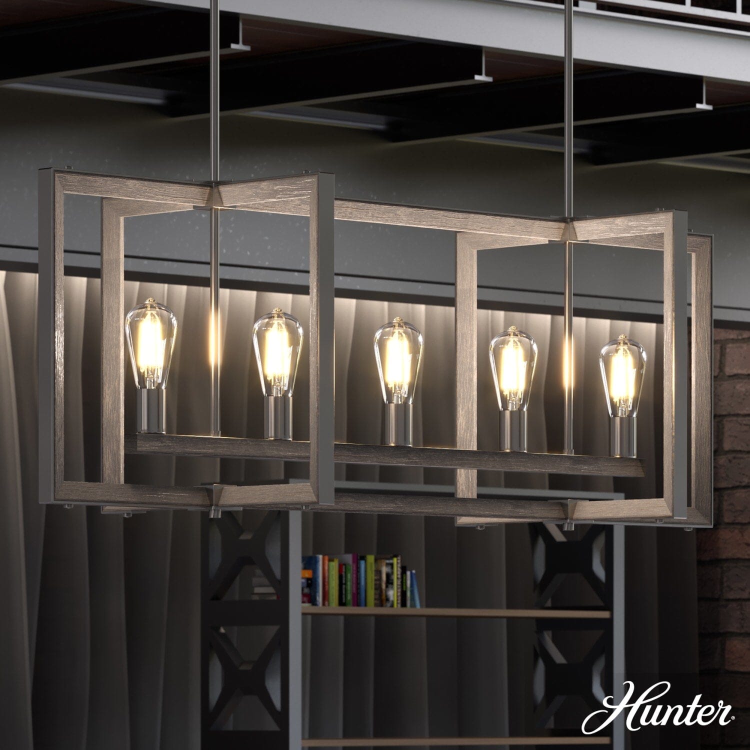 Woodburn 5 Light Linear Chandelier