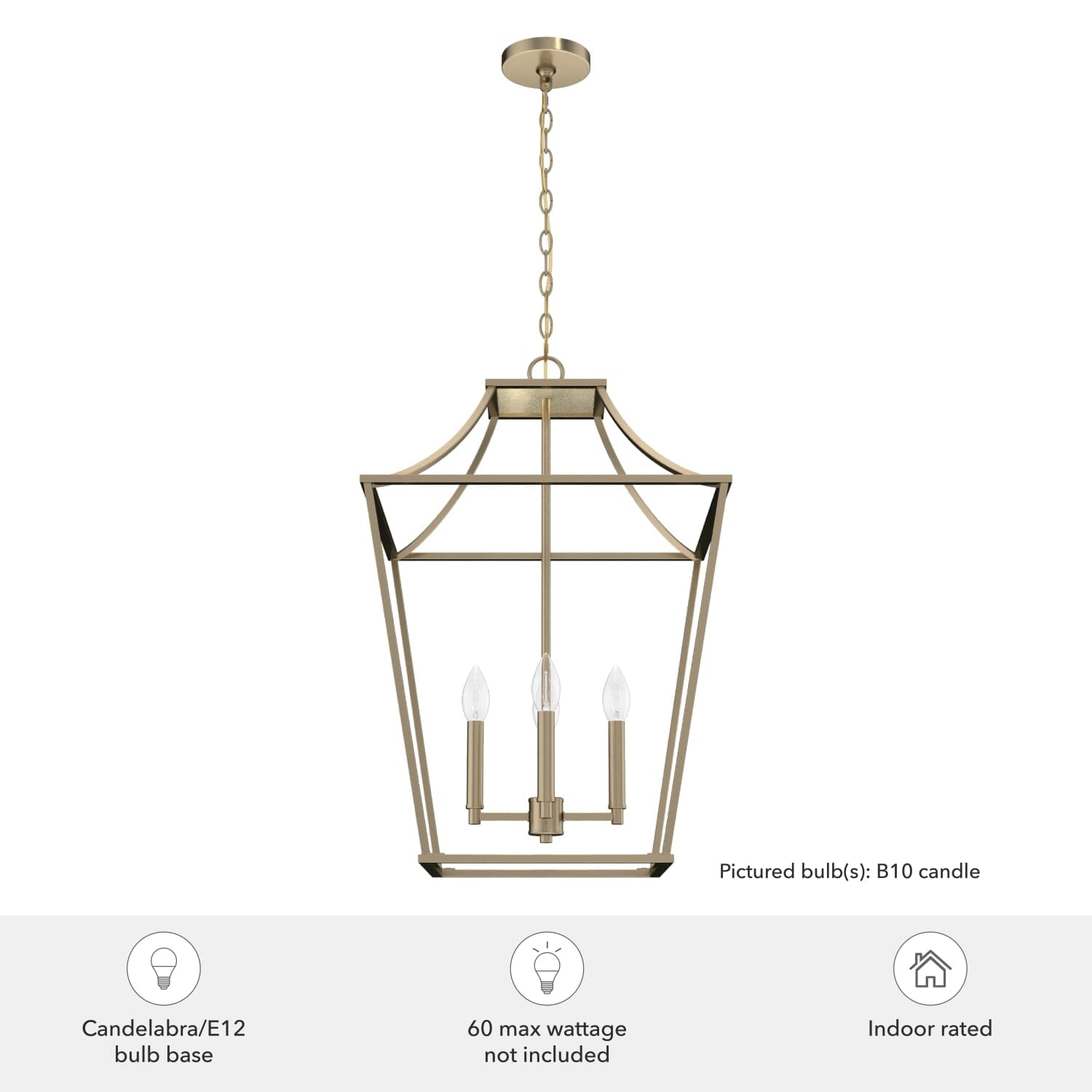 Laurel Ridge 4 Light Lantern Pendant 18 inch - Image 5