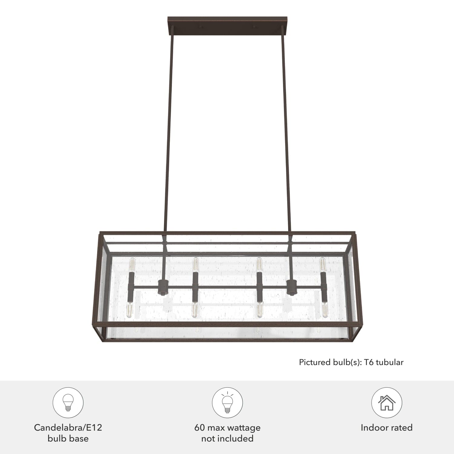 Felippe 8 Light Linear Chandelier - Image 6