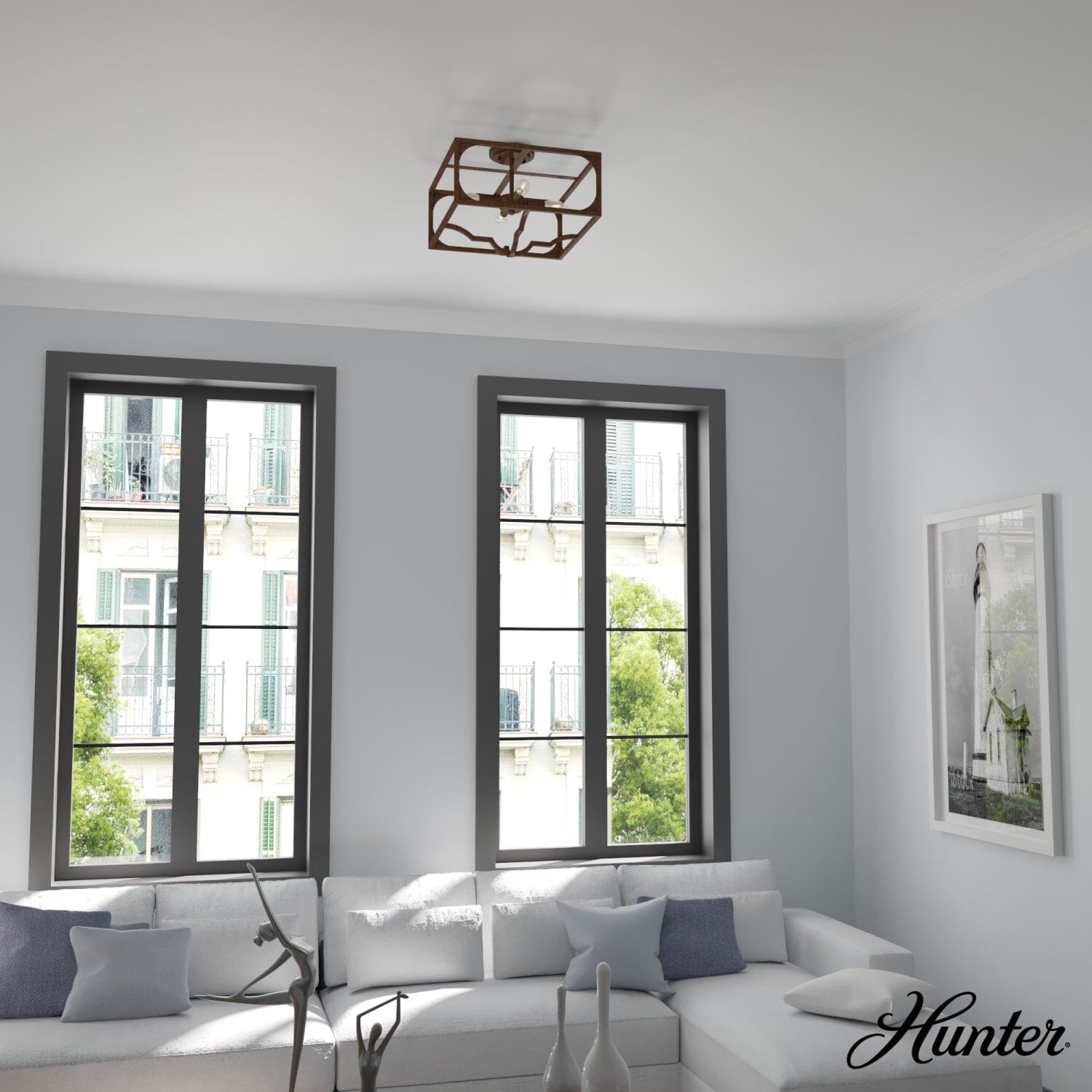 Highland Hill 4 Light Semi-Flush Mount - Image 4