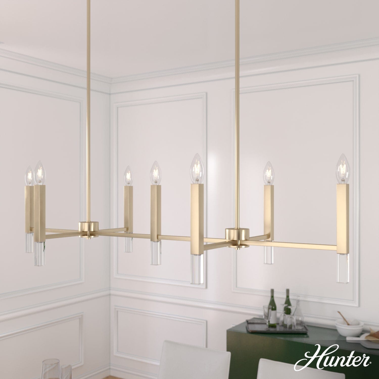 Sunjai 7 Light Linear Chandelier