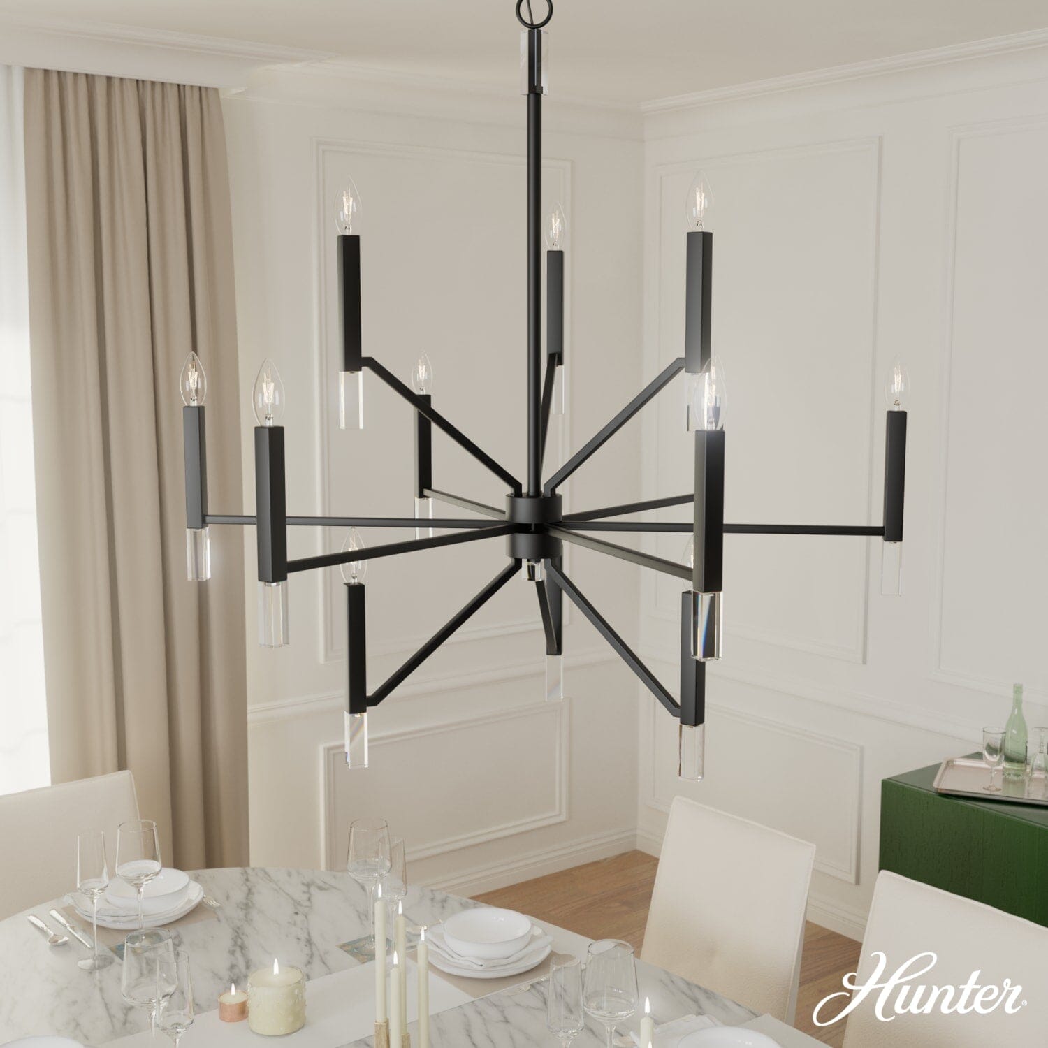Sunjai 12 Light 3-Tier Chandelier - Image 2