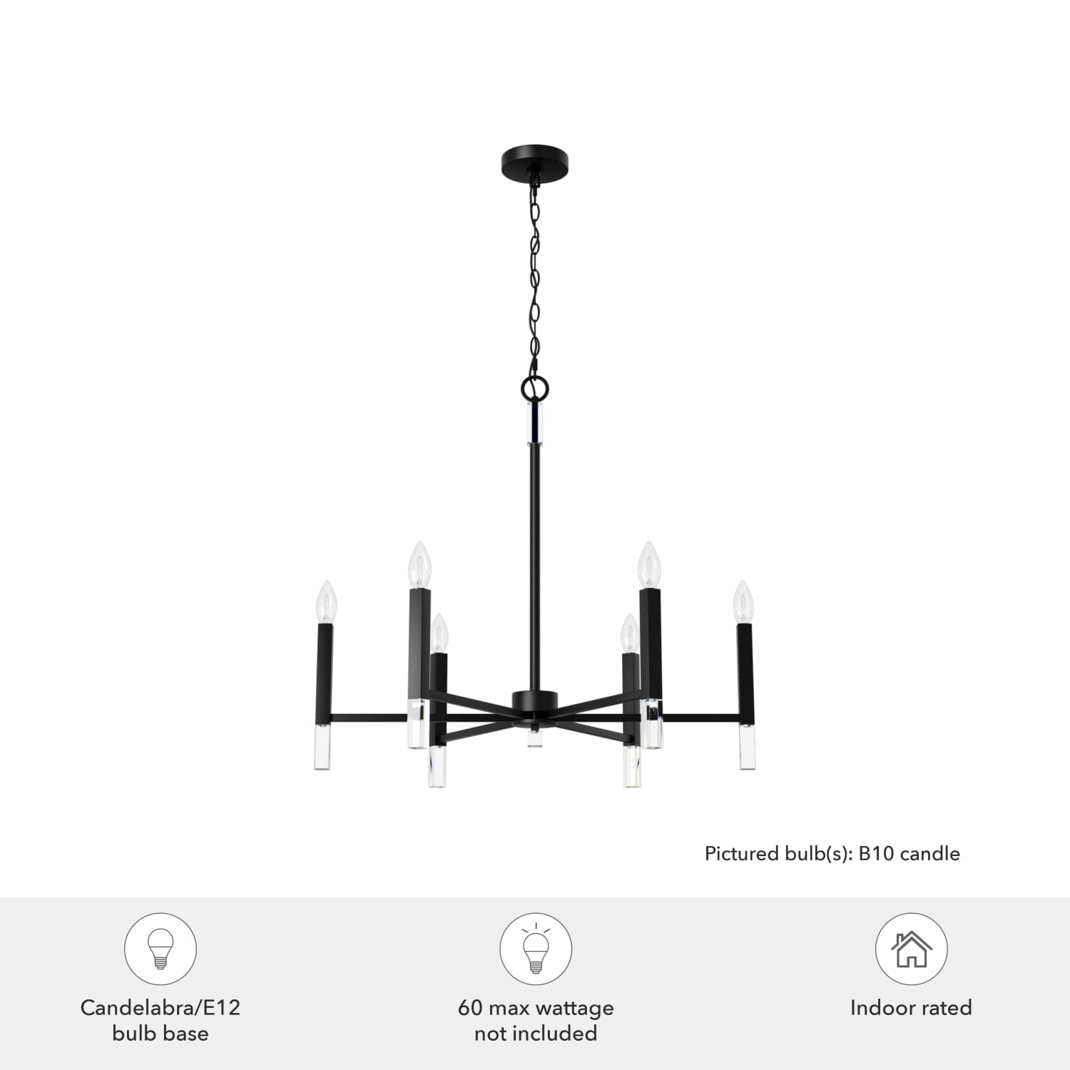 Sunjai 6 Light Chandelier - Image 5