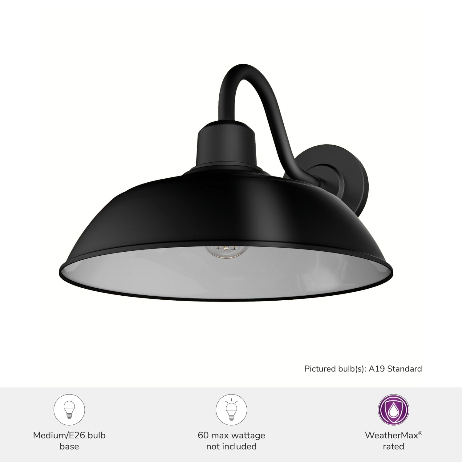 Mill Valley Outdoor WeatherMax 1 Light 14 Inch Medium Wall Light - Image 3