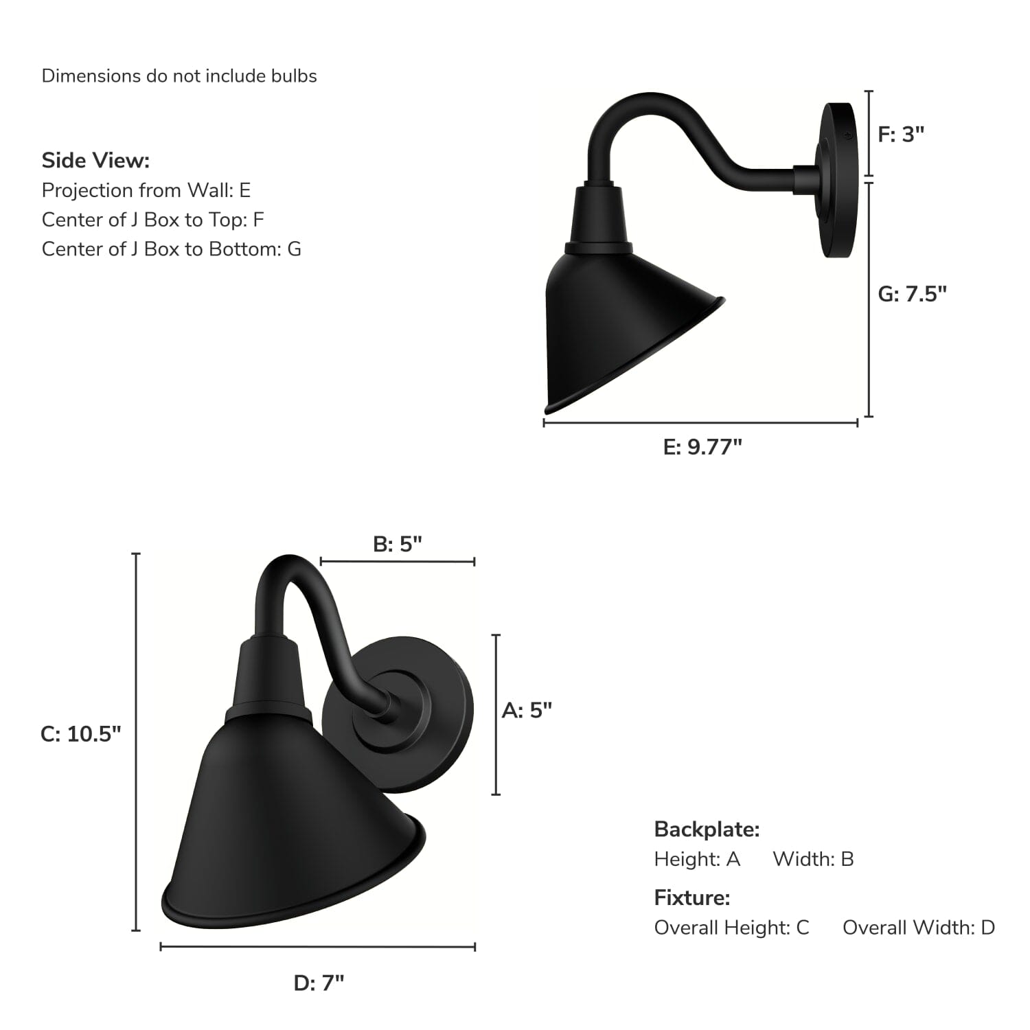 Cassius Outdoor WeatherMax 1 Light 7 Inch Small Wall Light - Image 4