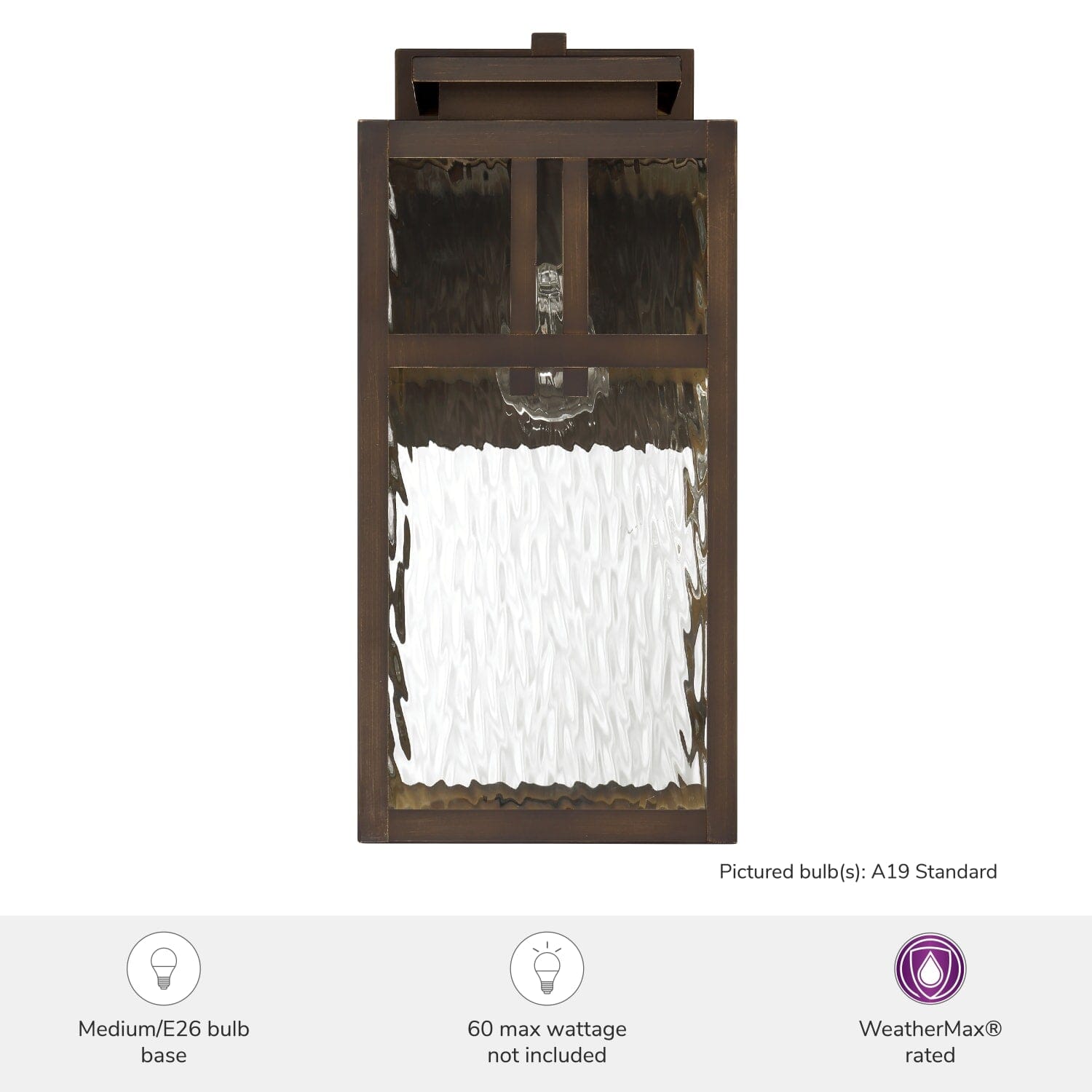 Aspenbrook Outdoor WeatherMax 1 Light Large 17 Inch Wall Light - Image 5