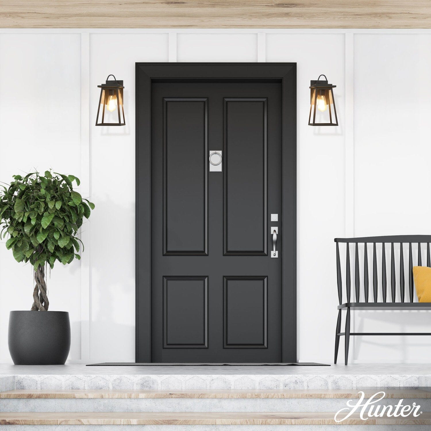 Ivory Dusk Outdoor 1 Light Medium 14 Inch Wall Light - Image 2