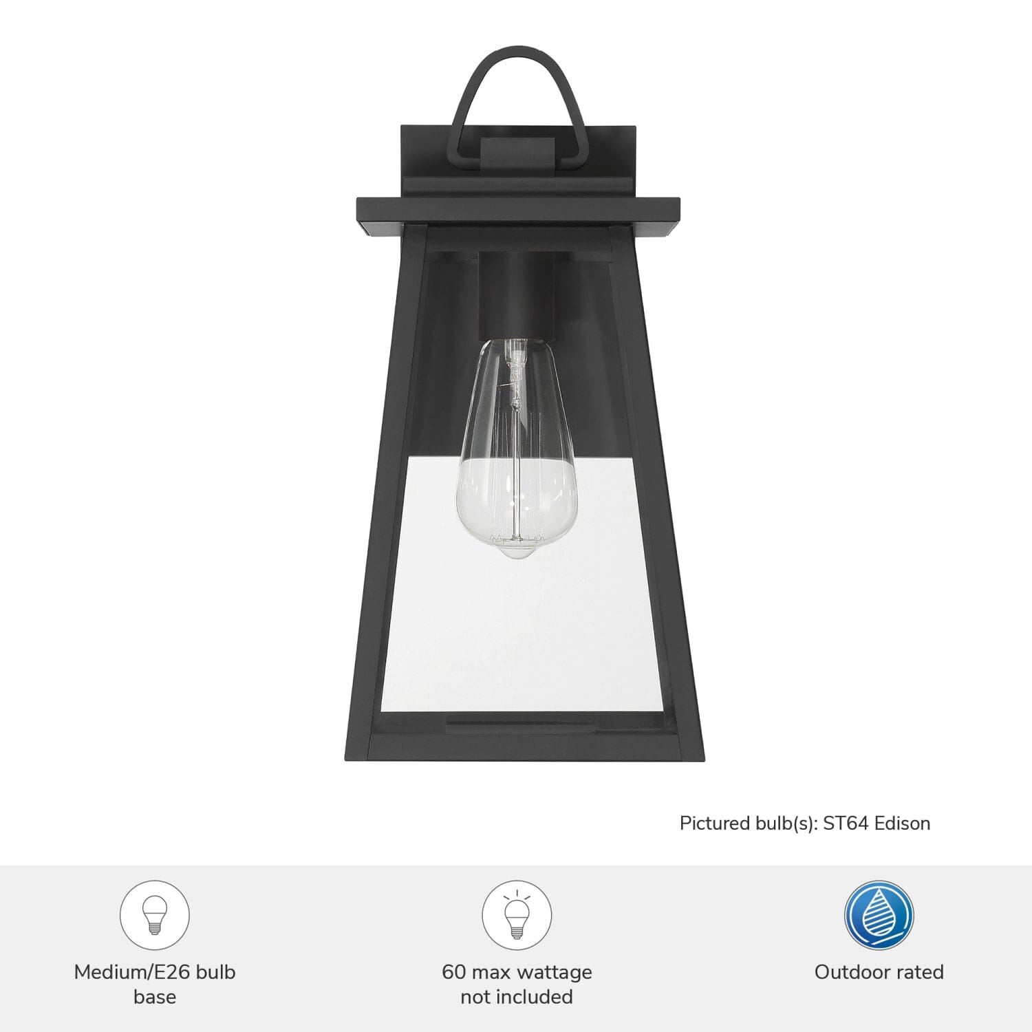 Ivory Dusk Outdoor 1 Light Medium 14 Inch Wall Light - Image 3