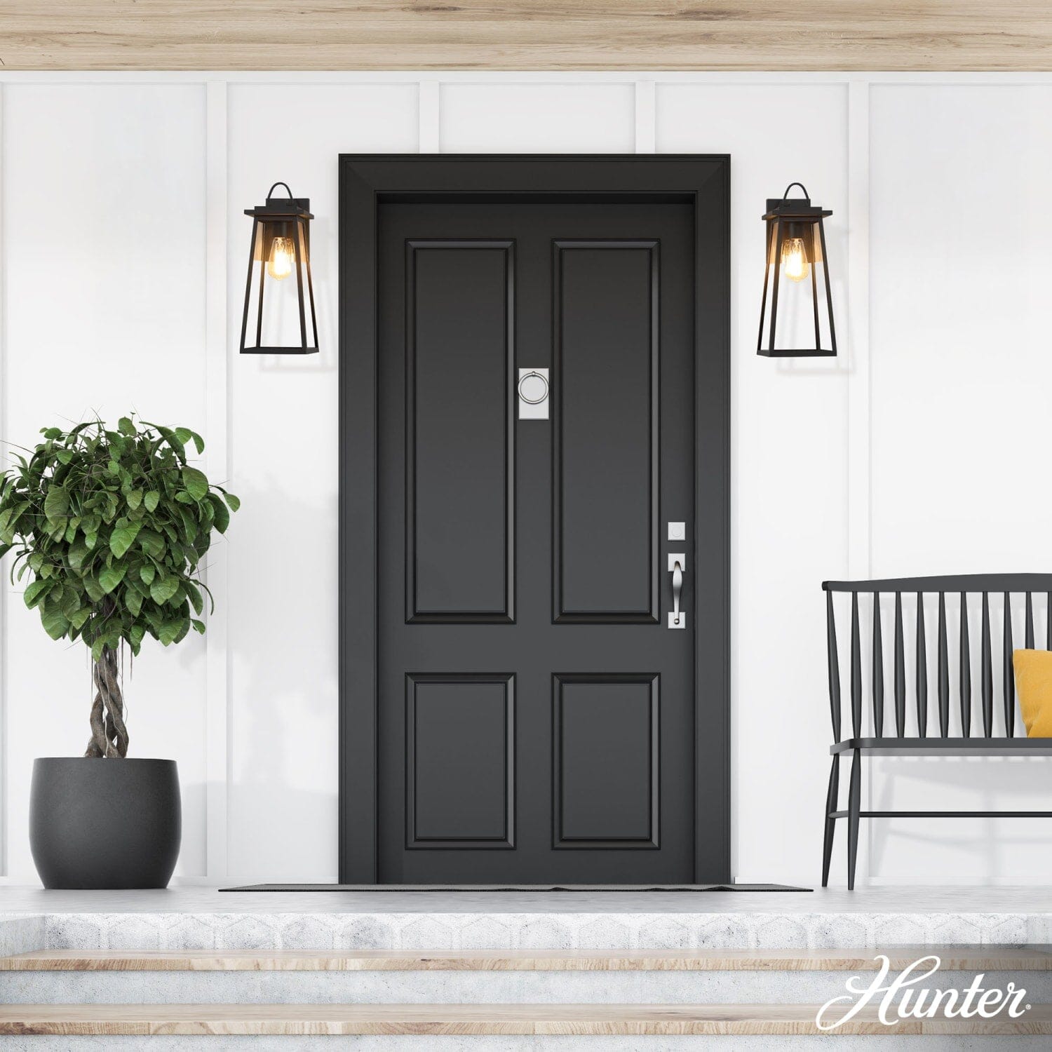 Ivory Dusk Outdoor 1 Light Large 18 Inch Wall Light - Image 2