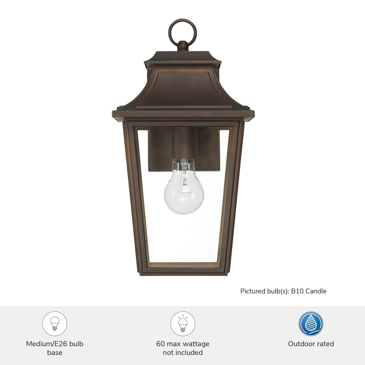 Spring Cove Outdoor 1 Light Medium 15 Inch Wall Light - Image 6