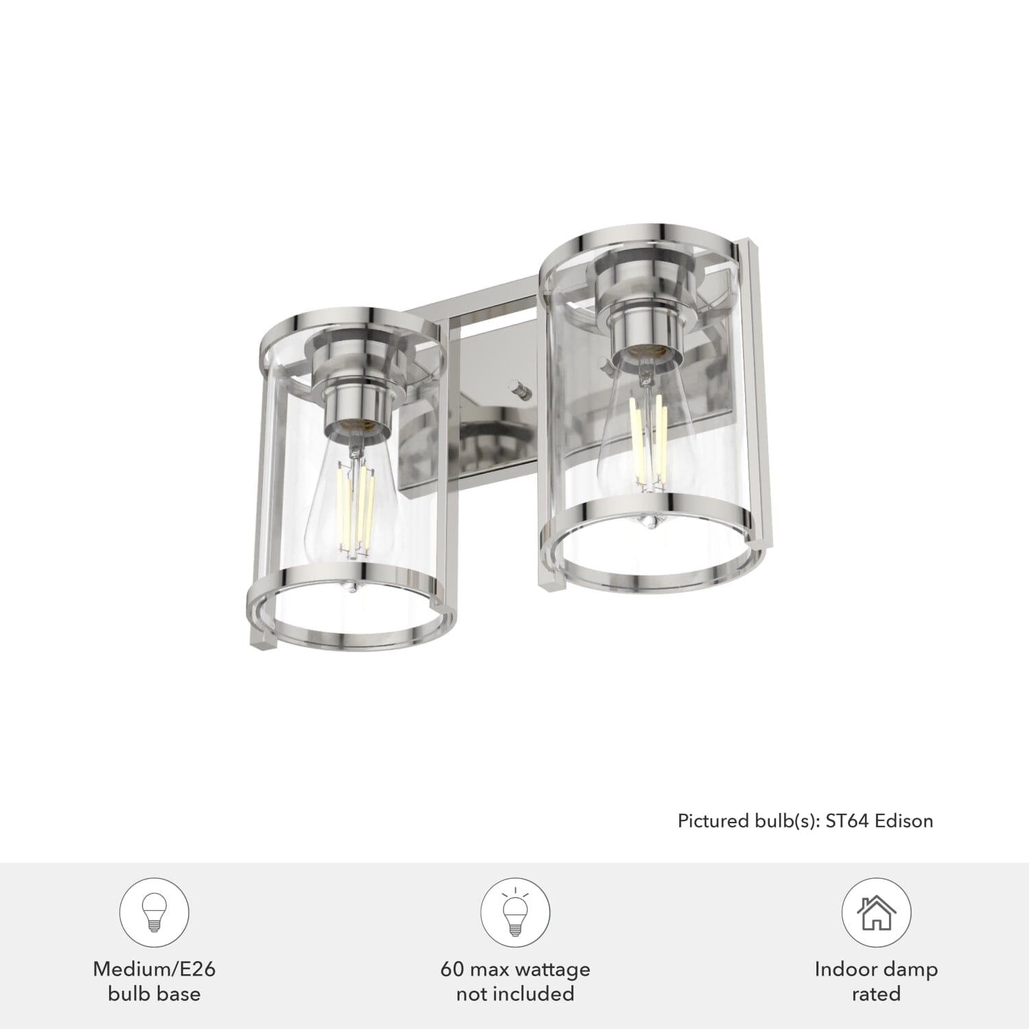 2 Light Astwood Vanity - Image 3