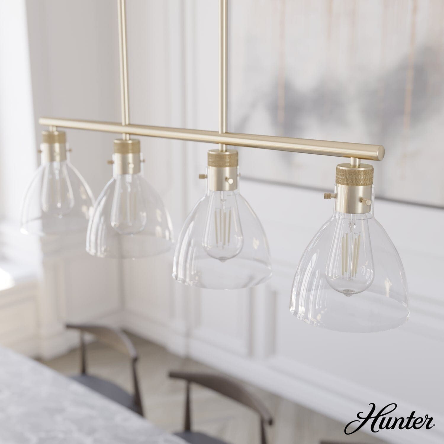 Van Nuys 4 Light Linear Chandelier - Image 2