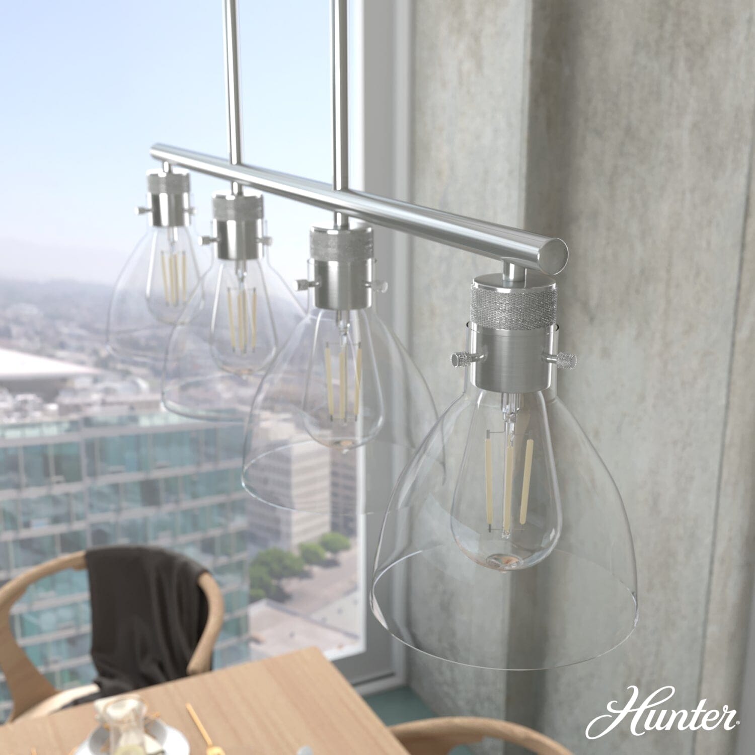 Van Nuys 4 Light Linear Chandelier