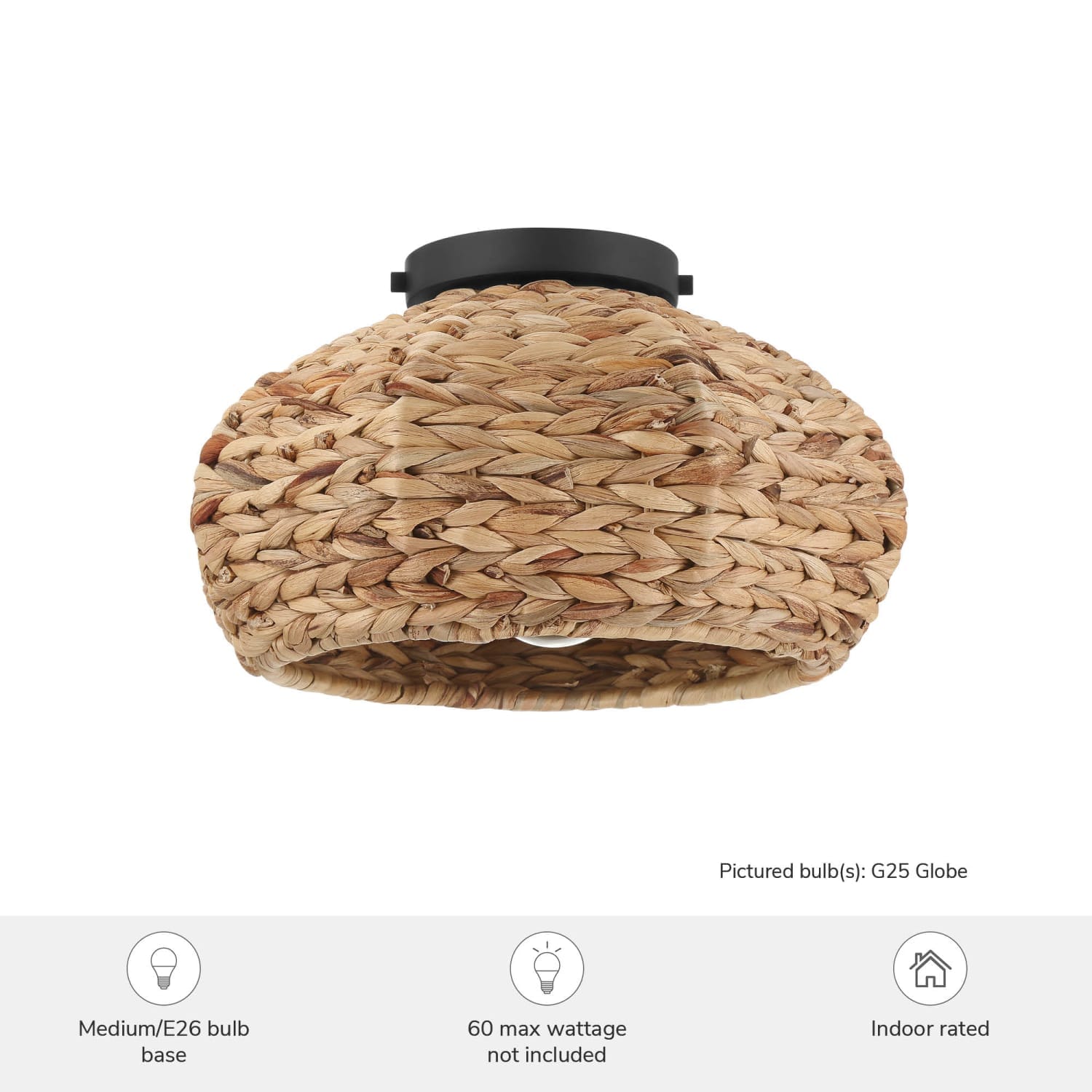 Cambria 1 Light Medium 14 Inch Flush Mount - Image 3