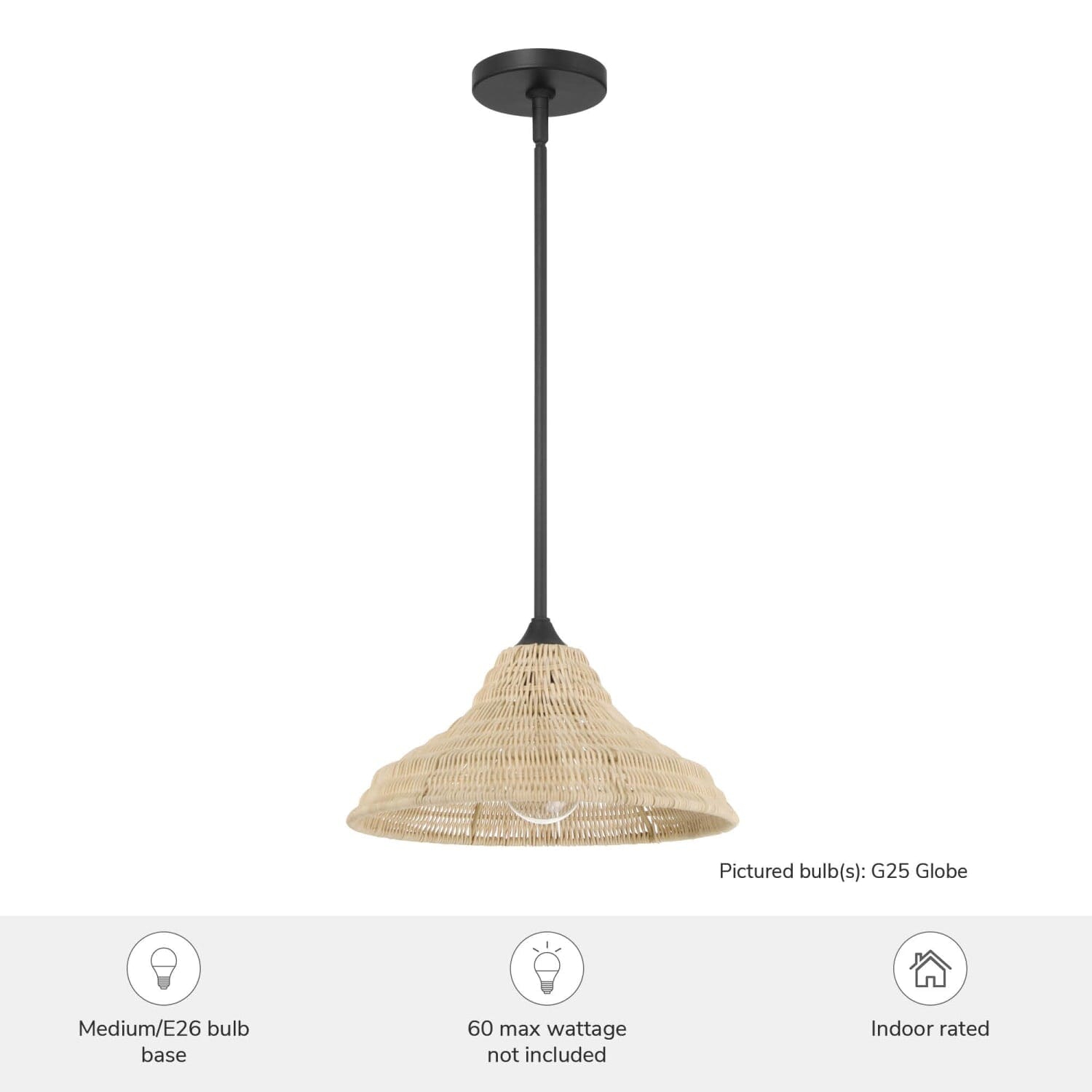 Agoura 1 Light Medium 14 Inch Pendant - Image 3