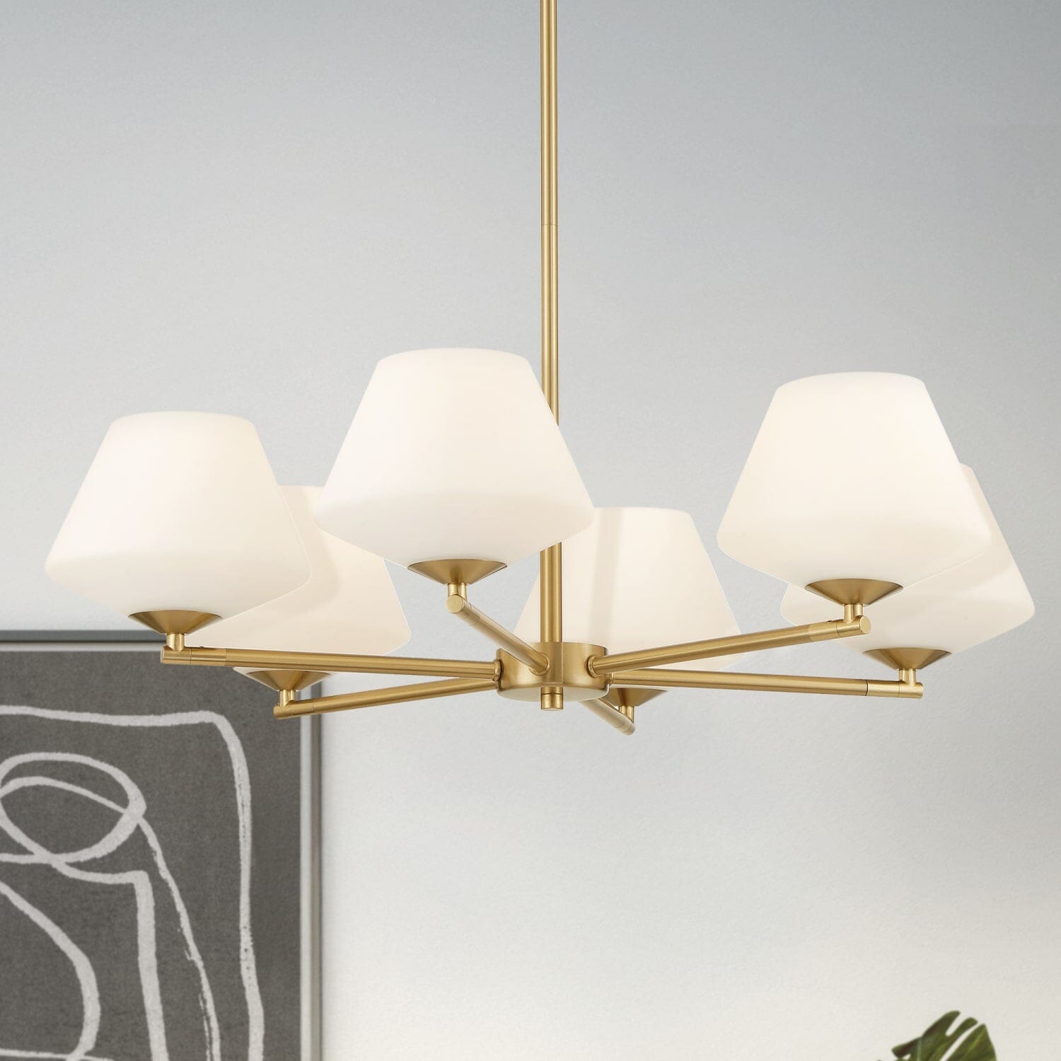 Celestial Valley 6 Light Medium 27 Inch Chandelier