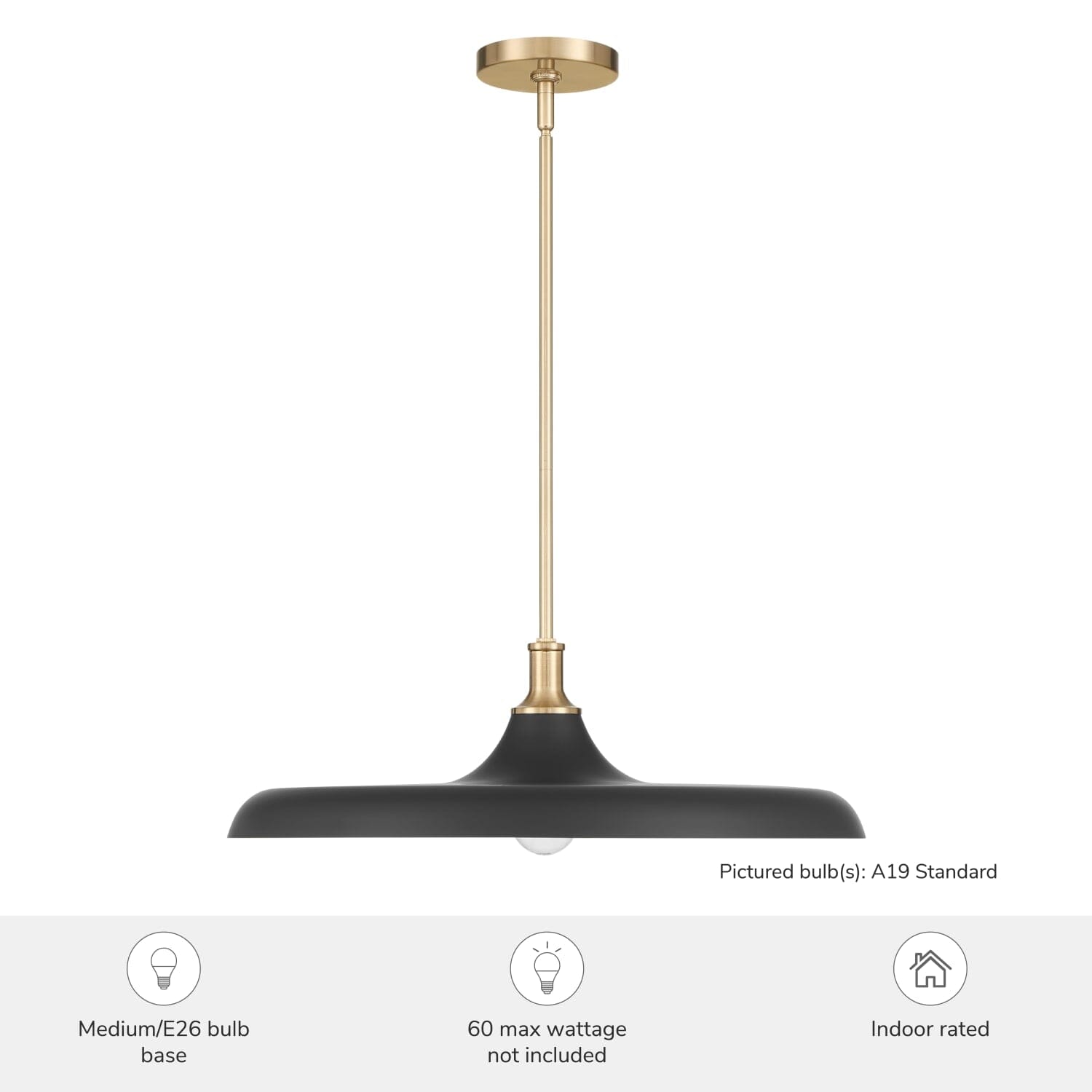 Moriso 1 Light Large 22 Inch Pendant - Image 3