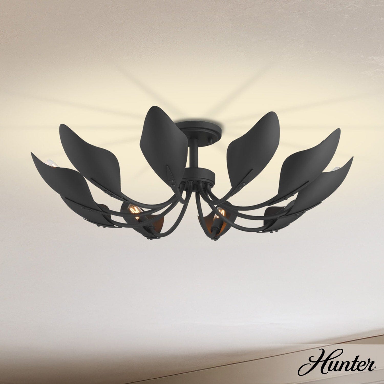 Juneway 10 Light Large 28 Inch Flush Chandelier