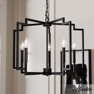 5 Light Medium 24 Inch Chandelier