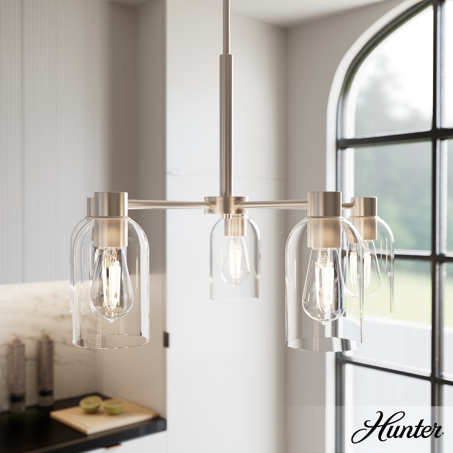 5 Light Medium 26 Inch Chandelier - Image 2