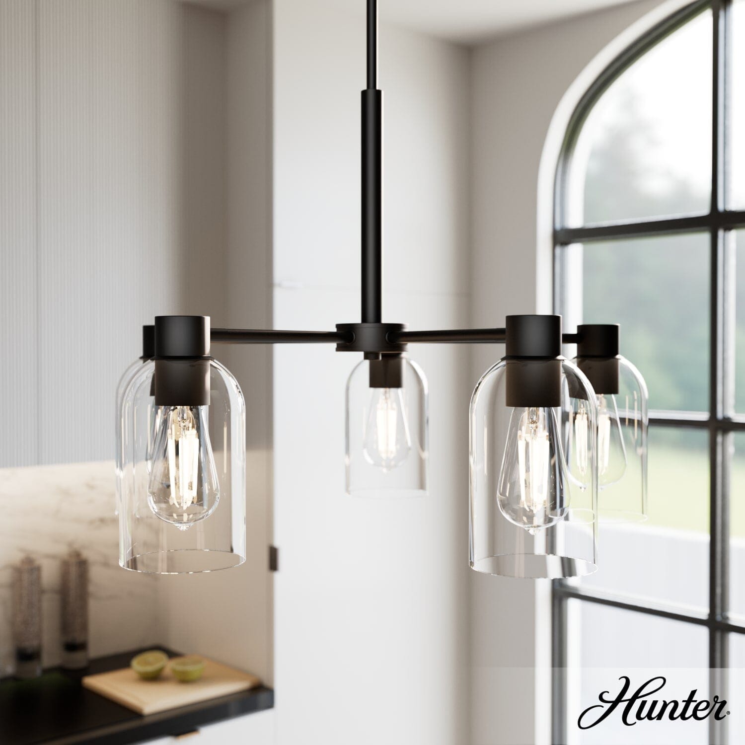5 Light Medium 26 Inch Chandelier - Image 3