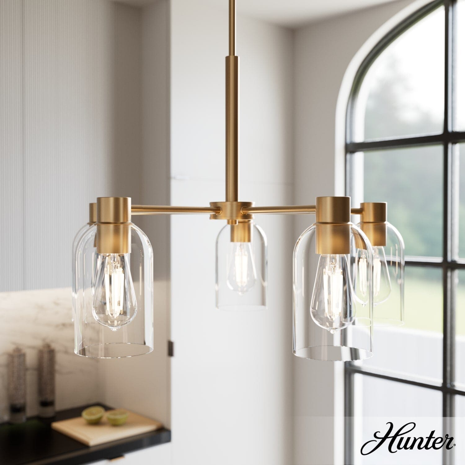 5 Light Medium 26 Inch Chandelier